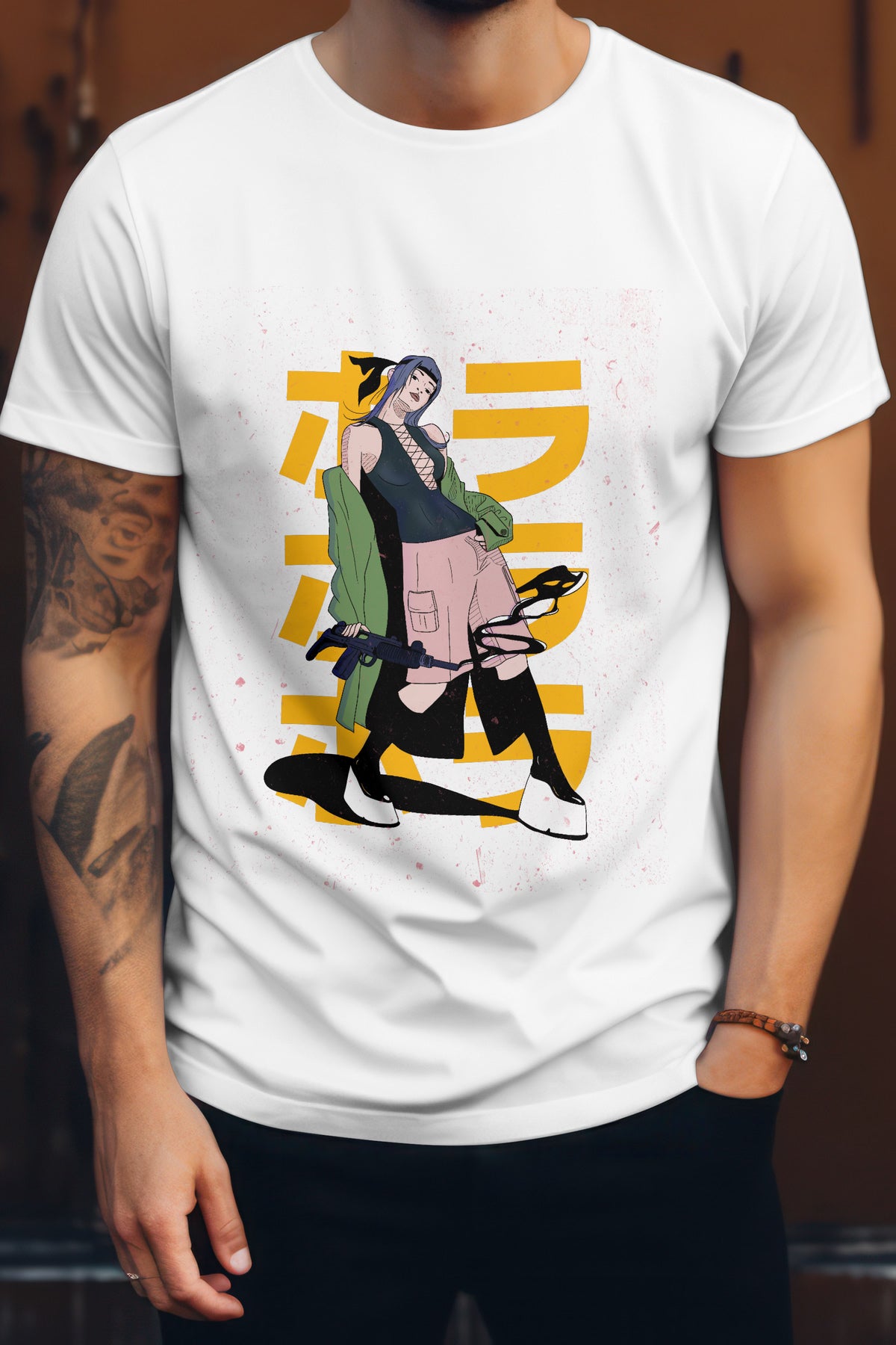 Unisex Elegant Design Graphic Printed Round Neck Cotton T Shirt
