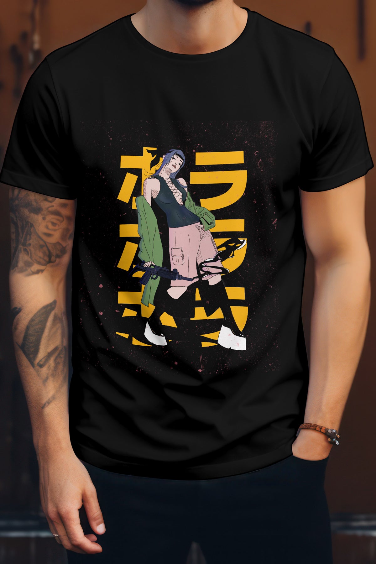 Unisex Elegant Design Graphic Printed Round Neck Cotton T Shirt