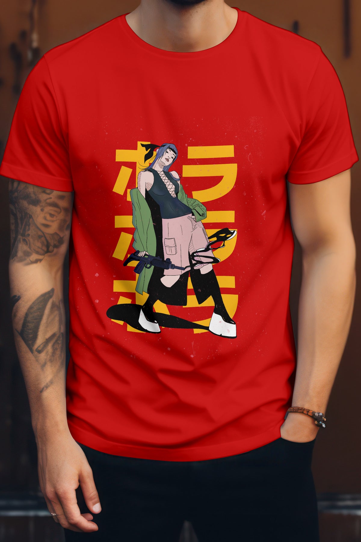 Unisex Elegant Design Graphic Printed Round Neck Cotton T Shirt