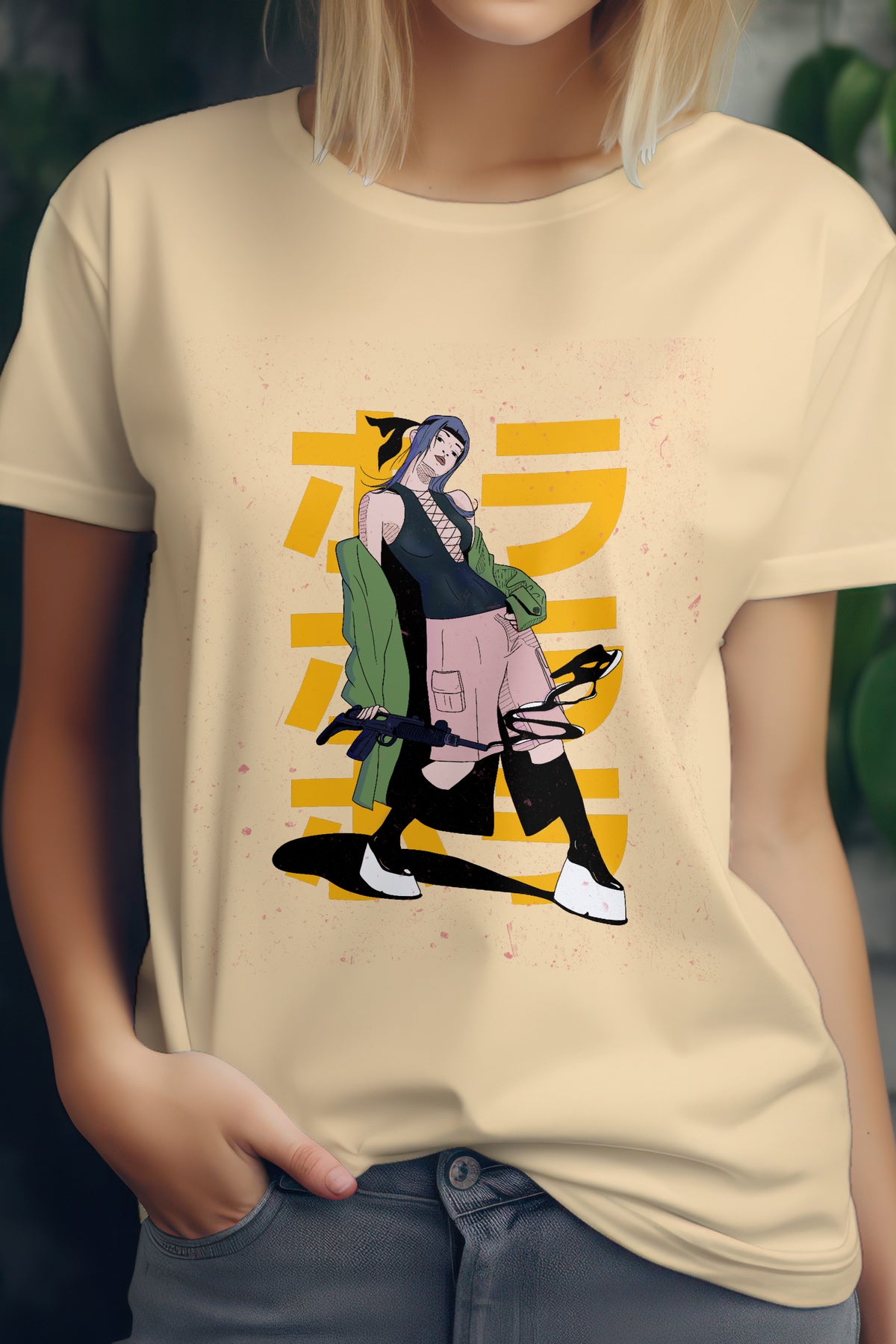 Unisex Elegant Design Graphic Printed Round Neck Cotton T Shirt
