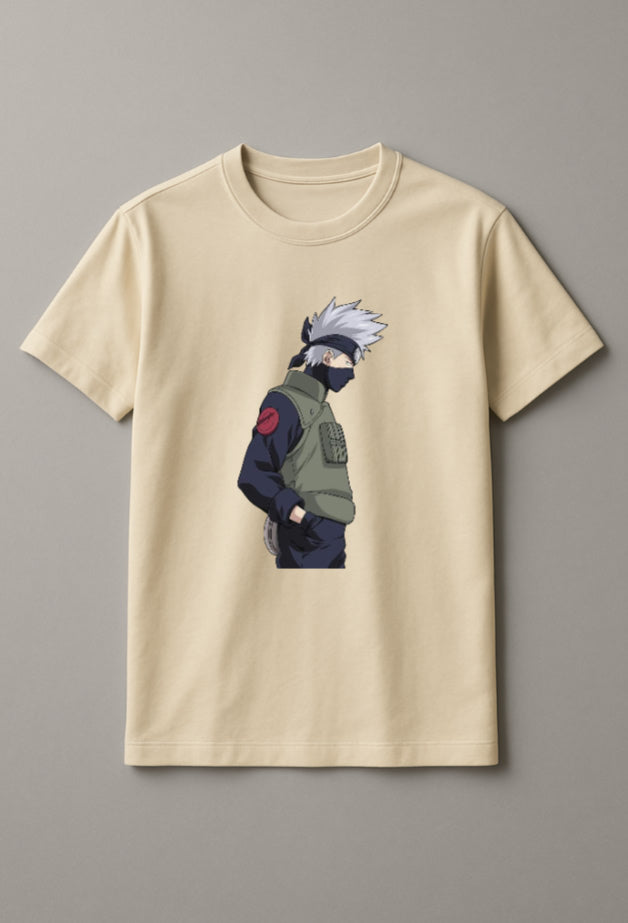 Unisex Anime Guy Graphic Printed Round Neck Cotton T Shirt