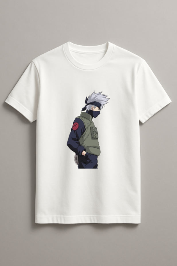 Unisex Anime Guy Graphic Printed Round Neck Cotton T Shirt