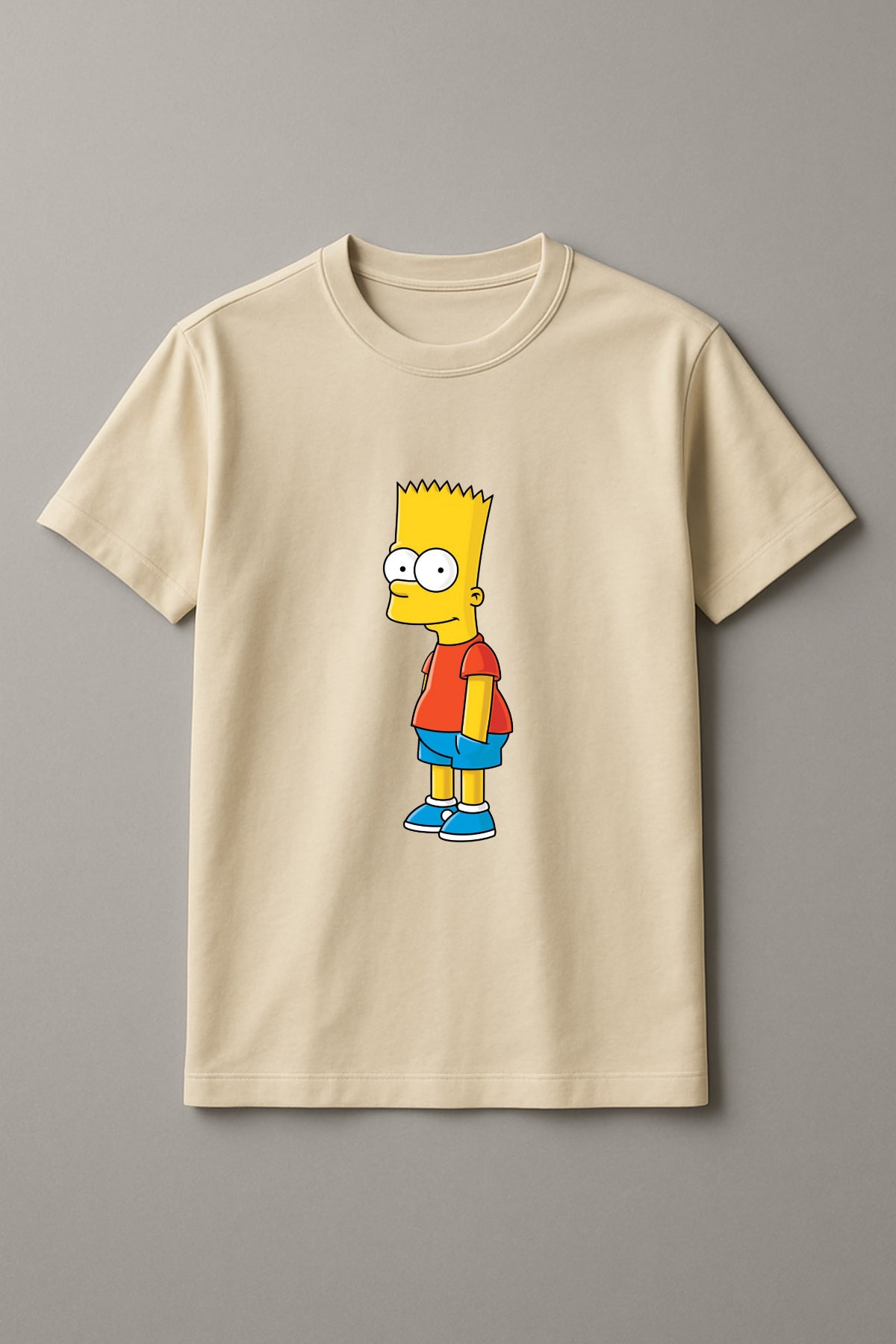 Unisex Witty Simpsons Graphic Printed Round Neck Cotton T Shirt