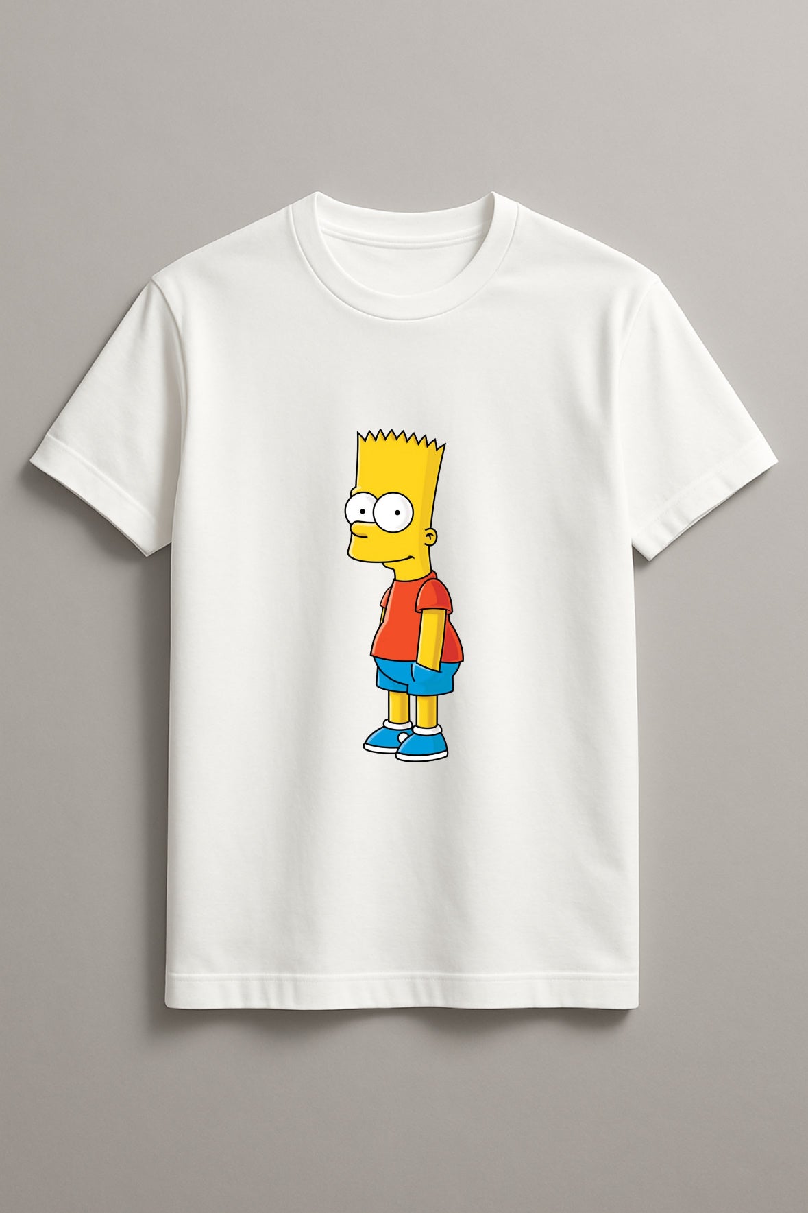 Unisex Witty Simpsons Graphic Printed Round Neck Cotton T Shirt