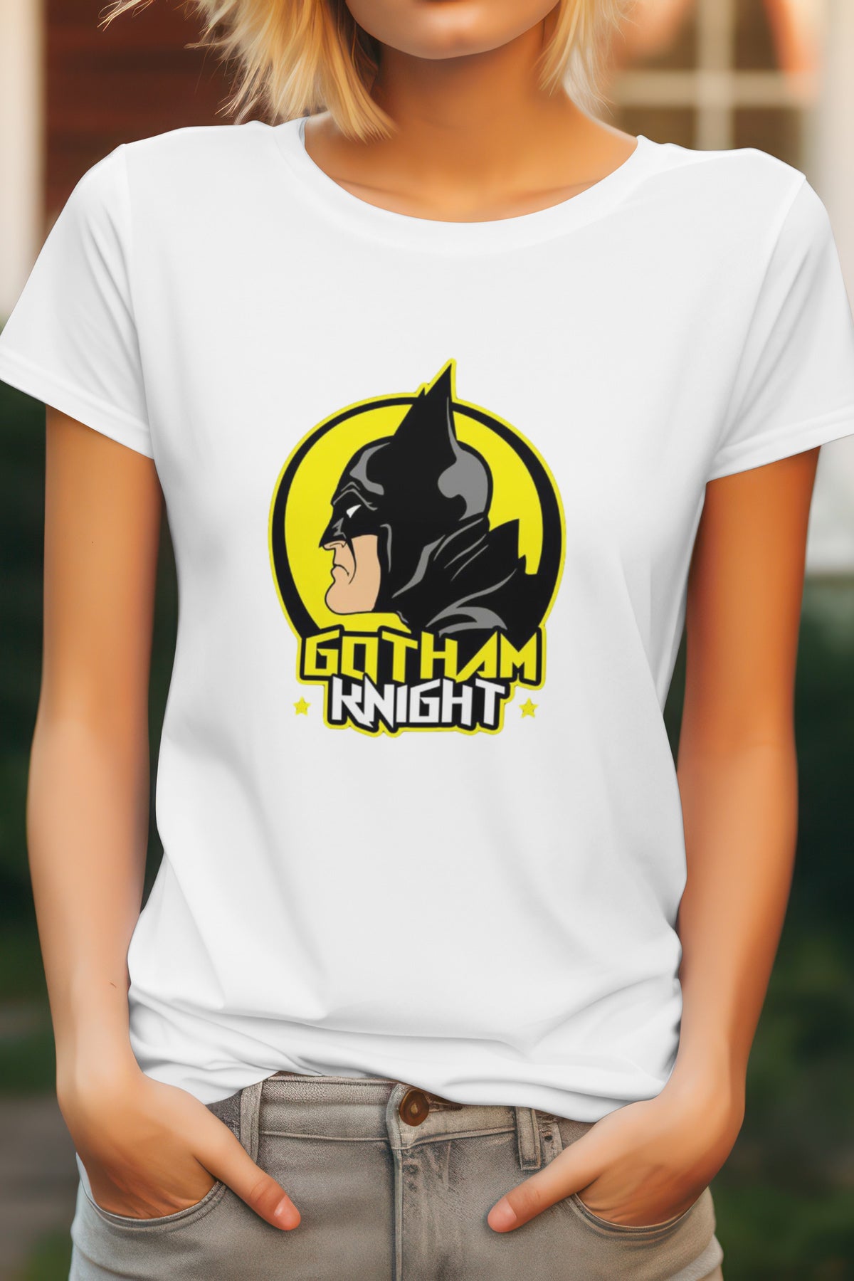 Unisex Batman Graphic Printed Round Neck Cotton T Shirt