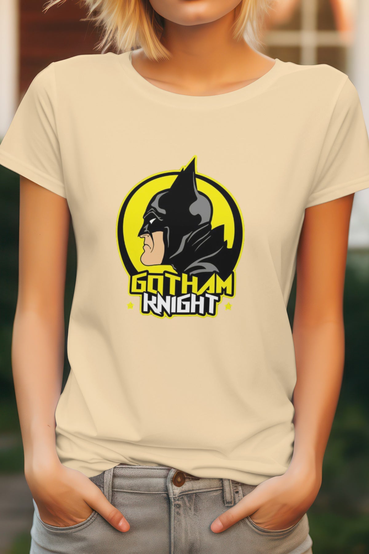 Unisex Batman Graphic Printed Round Neck Cotton T Shirt