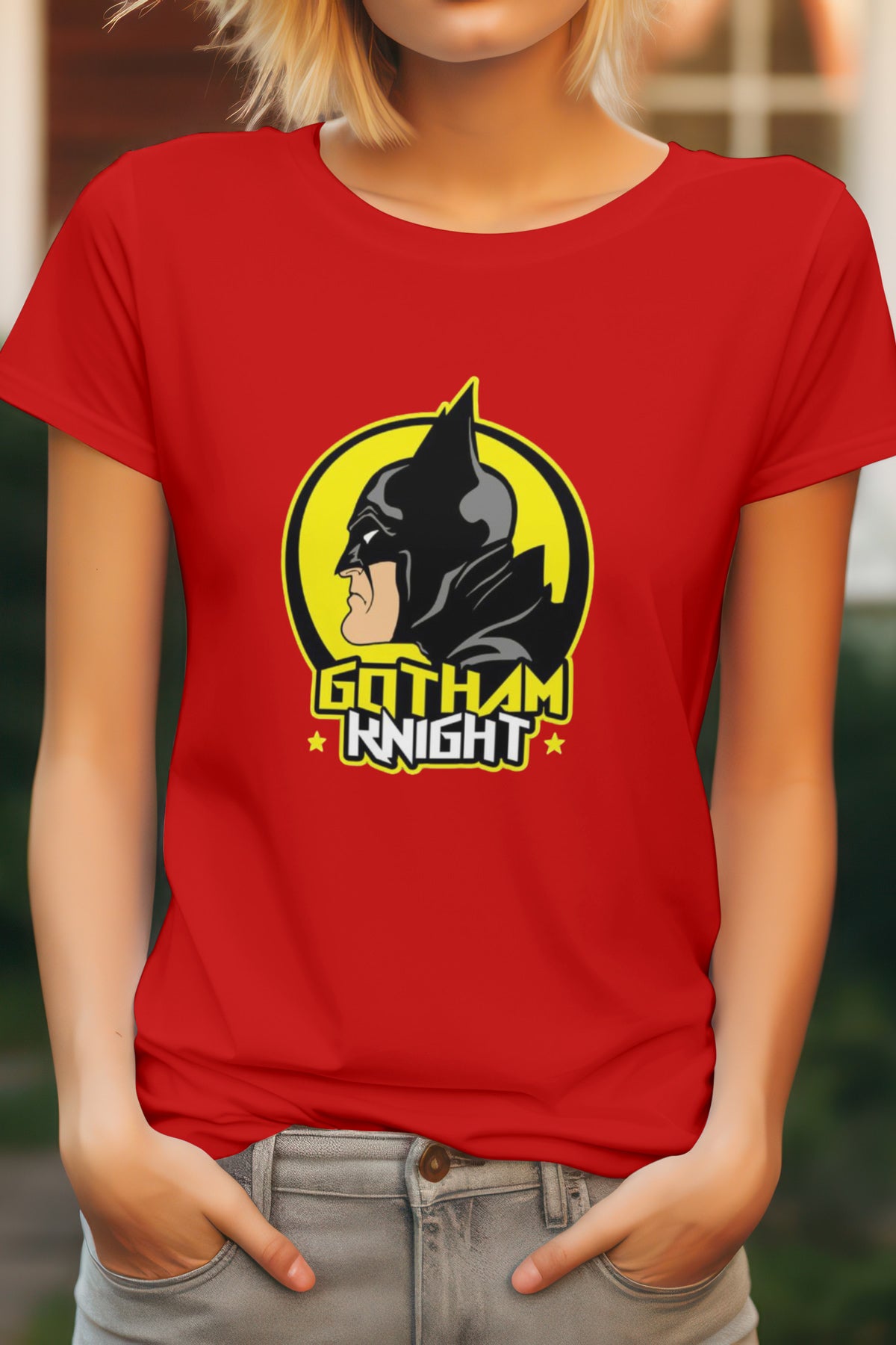 Unisex Batman Graphic Printed Round Neck Cotton T Shirt