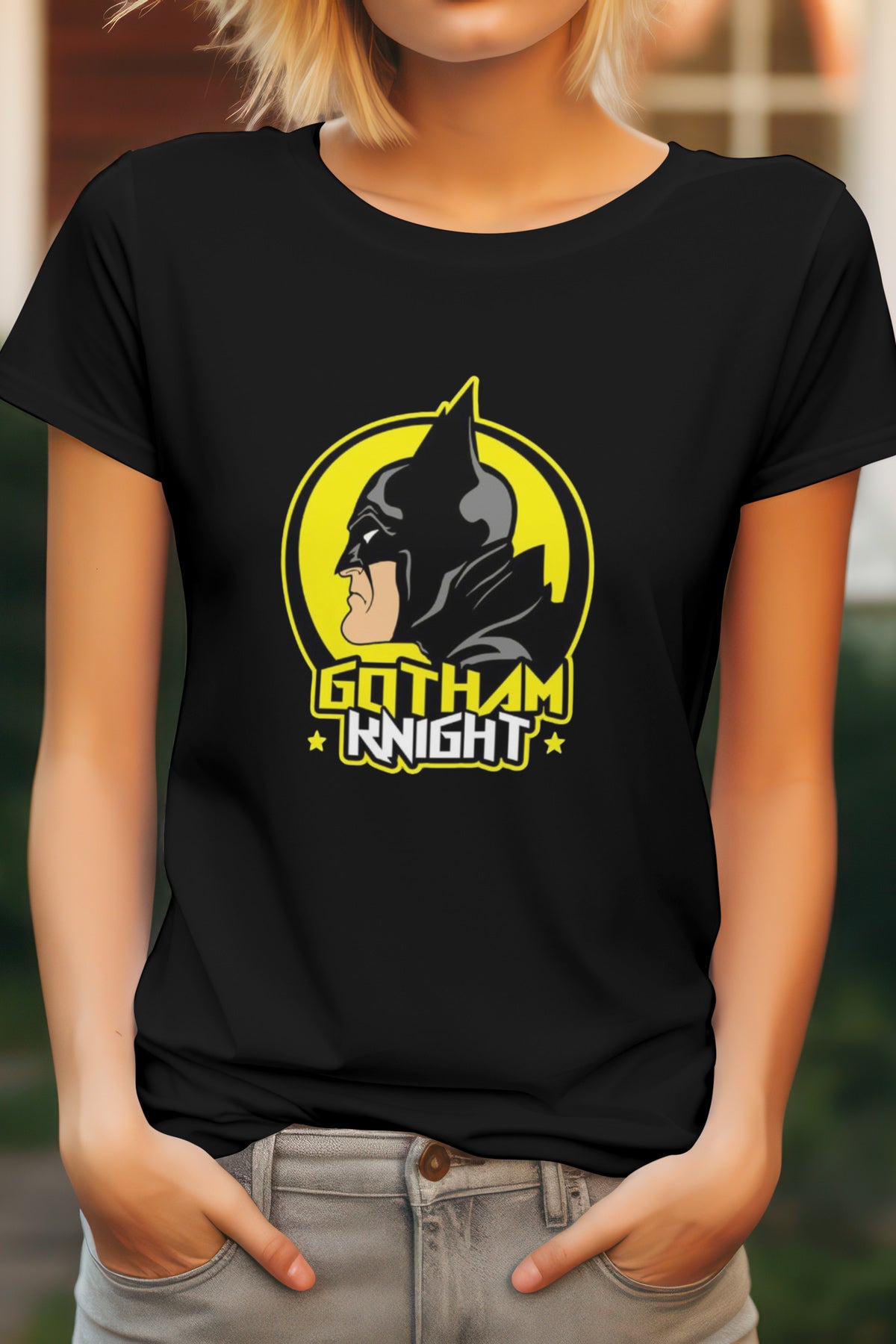 Unisex Batman Graphic Printed Round Neck Cotton T Shirt