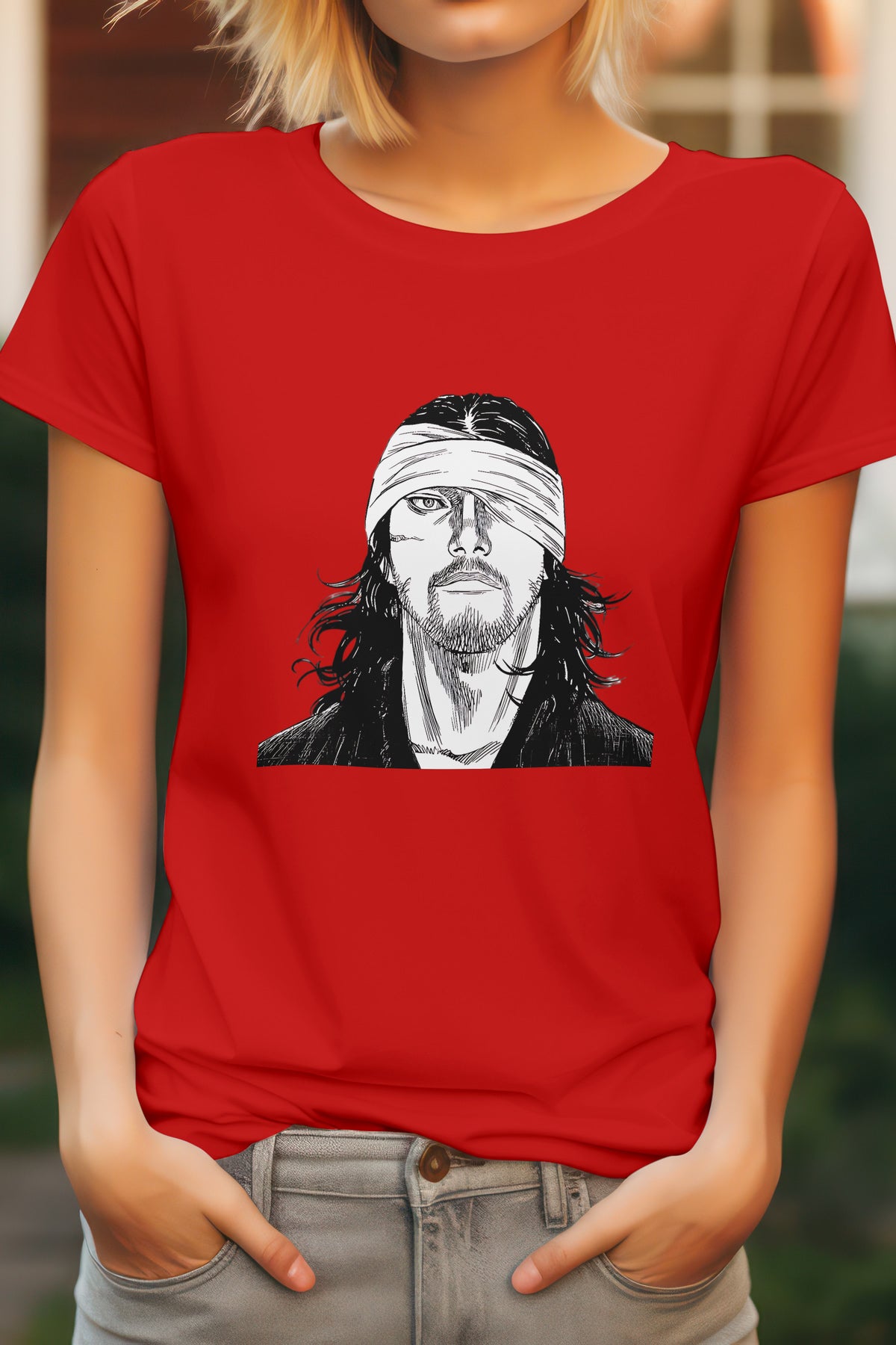 Unisex Pirate guy Graphic Printed Round Neck Cotton T Shirt