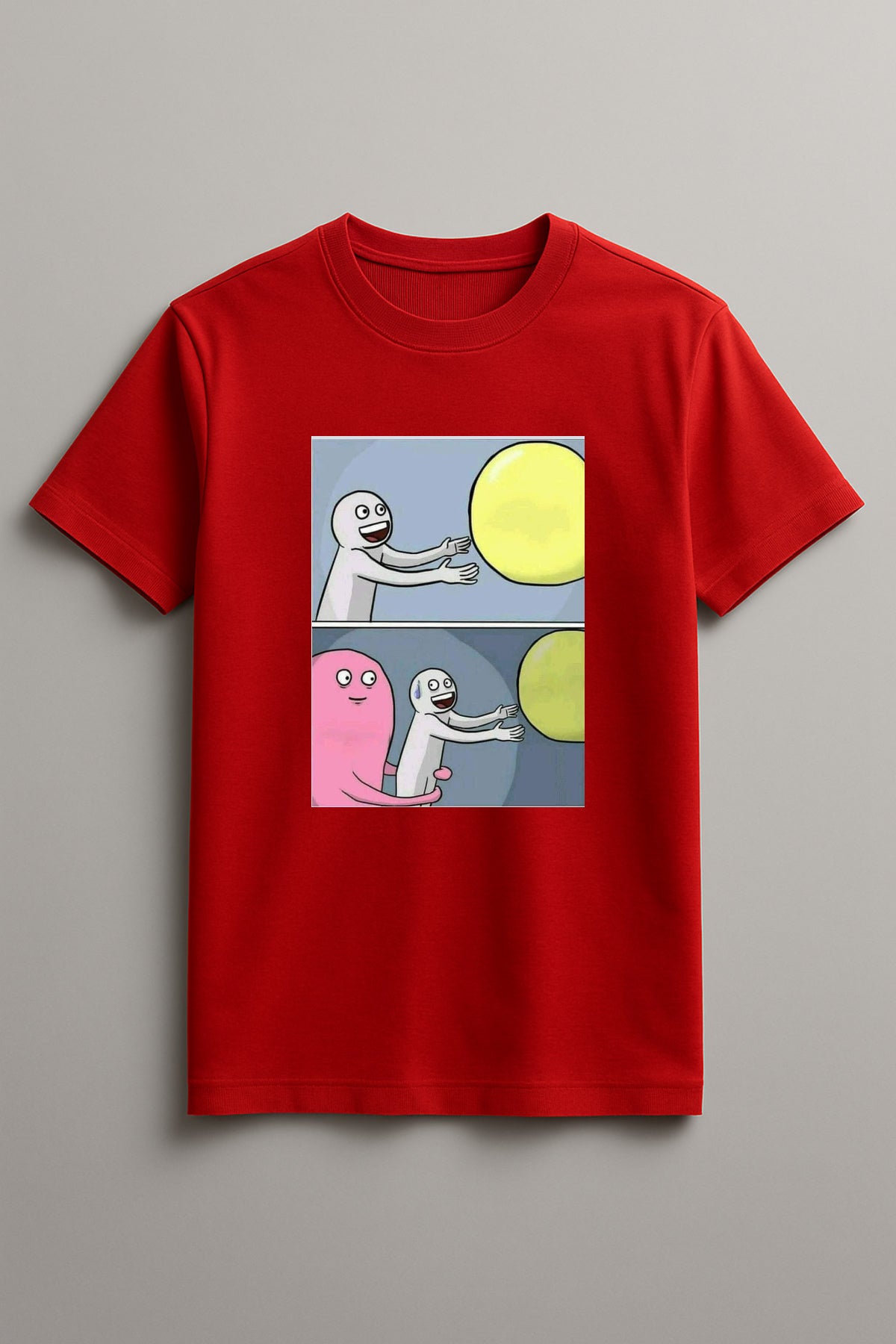 Unisex Memefied Graphic Printed Round Neck Cotton T Shirt