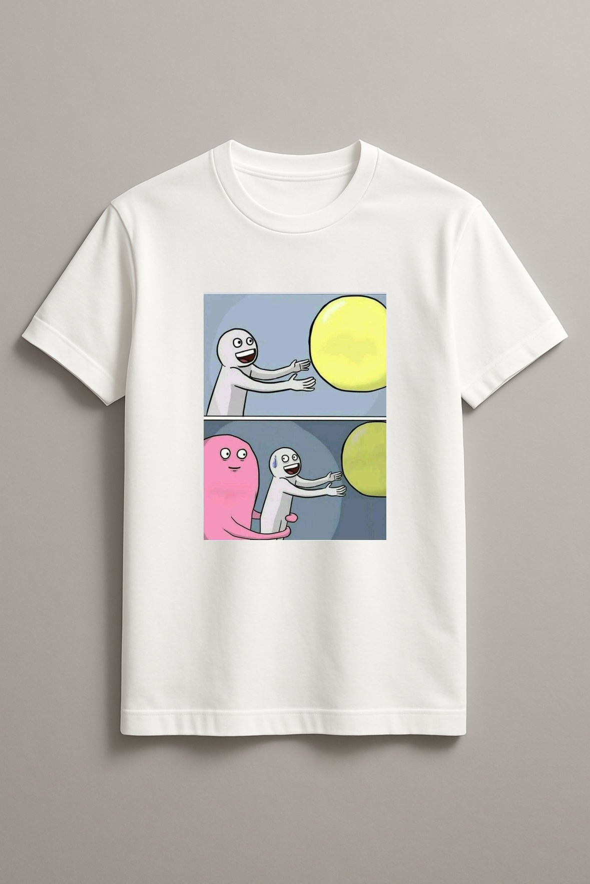 Unisex Memefied Graphic Printed Round Neck Cotton T Shirt