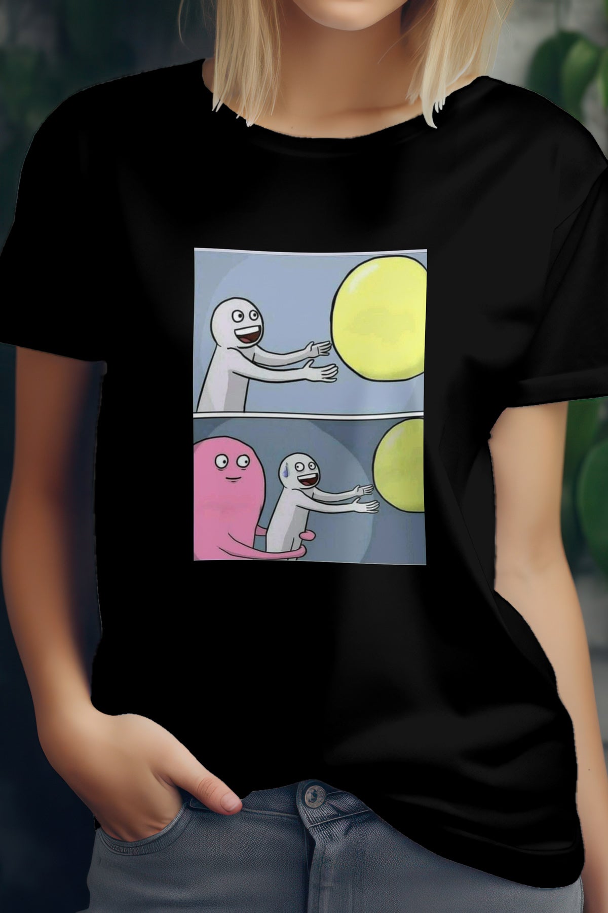Unisex Memefied Graphic Printed Round Neck Cotton T Shirt