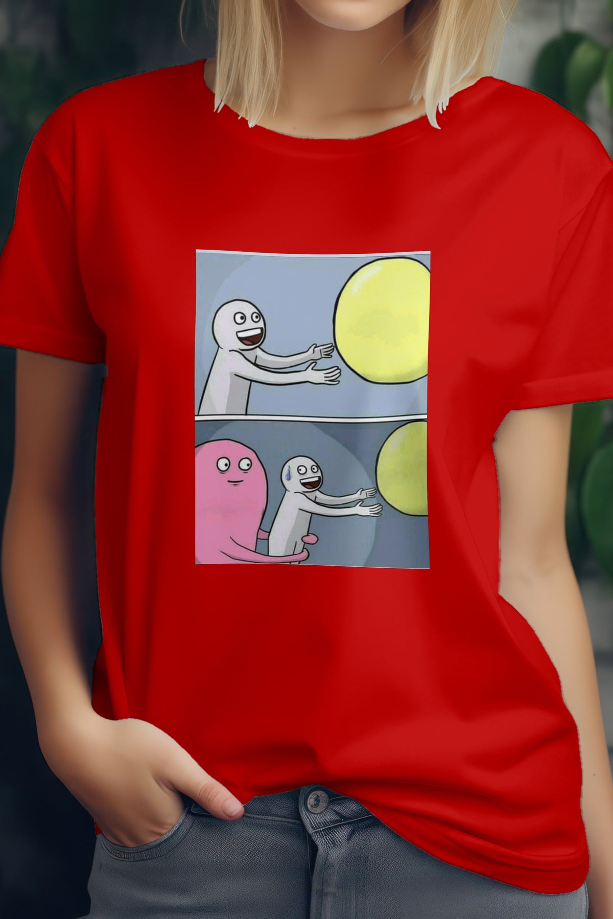 Unisex Memefied Graphic Printed Round Neck Cotton T Shirt
