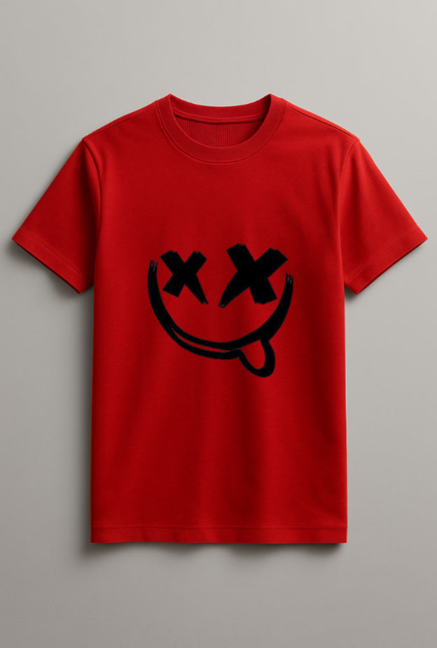 Unisex Fun Marshmallow Graphic Printed Round Neck Cotton T Shirt