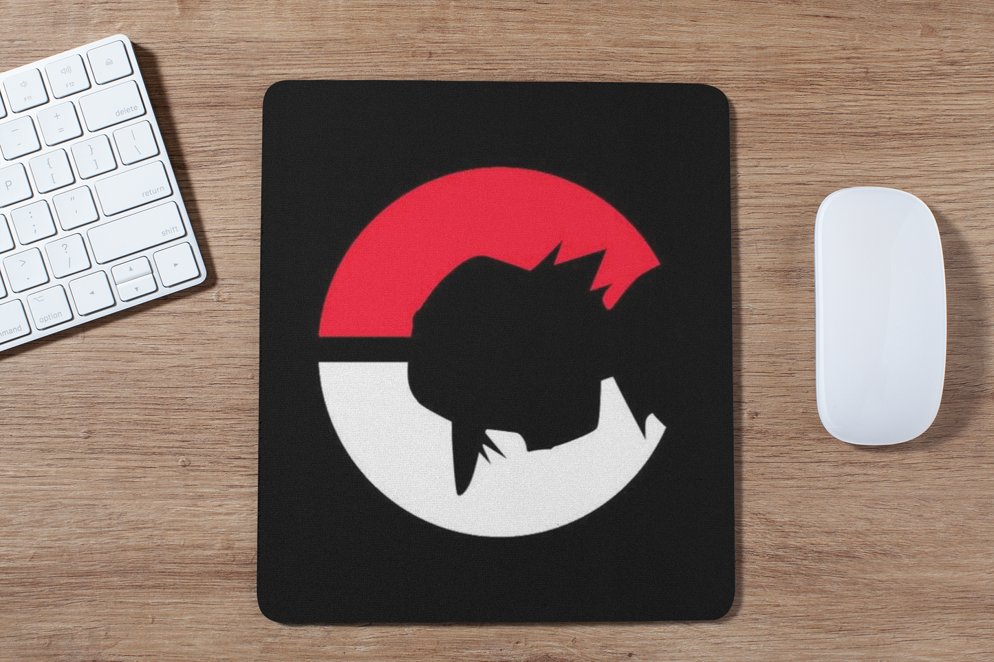 FOMO Fashions ash gray mouse pad variant two with subtle textured pattern