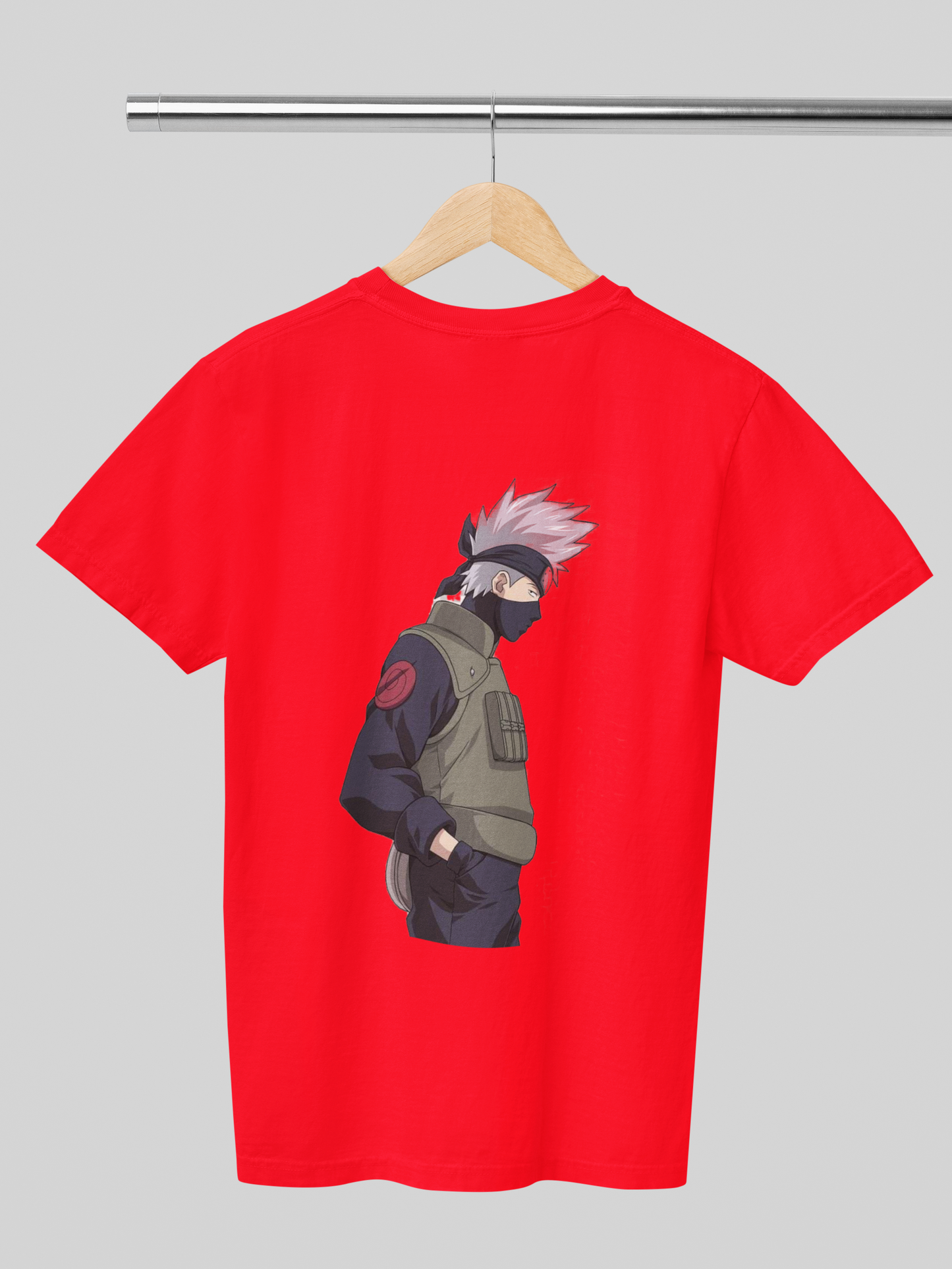 Unisex Anime Guy Graphic Printed Round Neck Cotton T Shirt