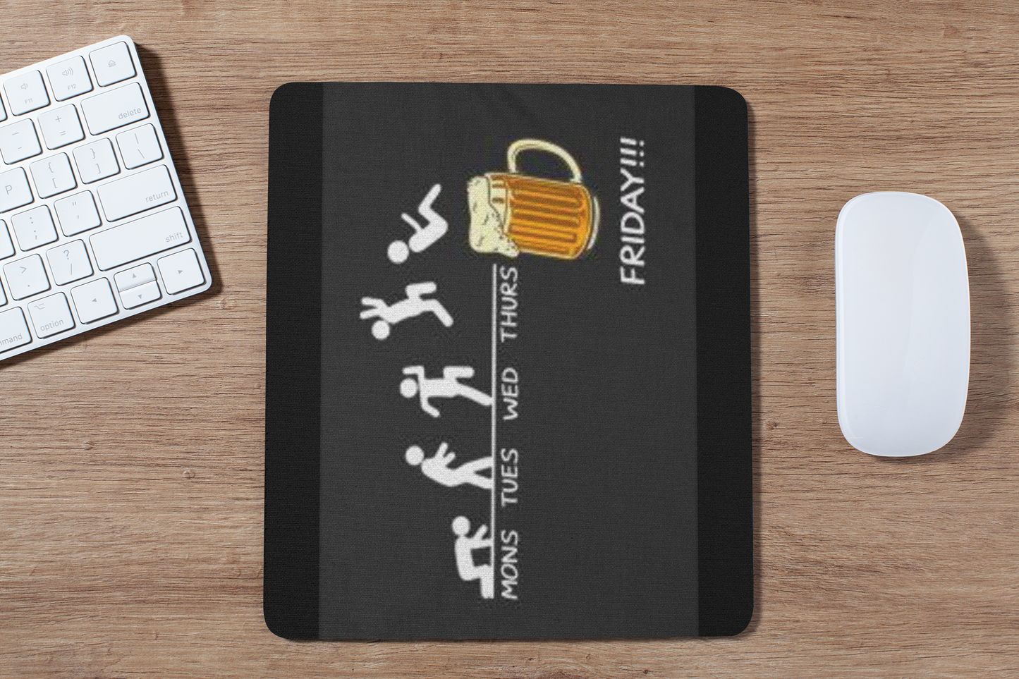 FOMO Fashions beer week mouse pad variant two with beer mug graphic