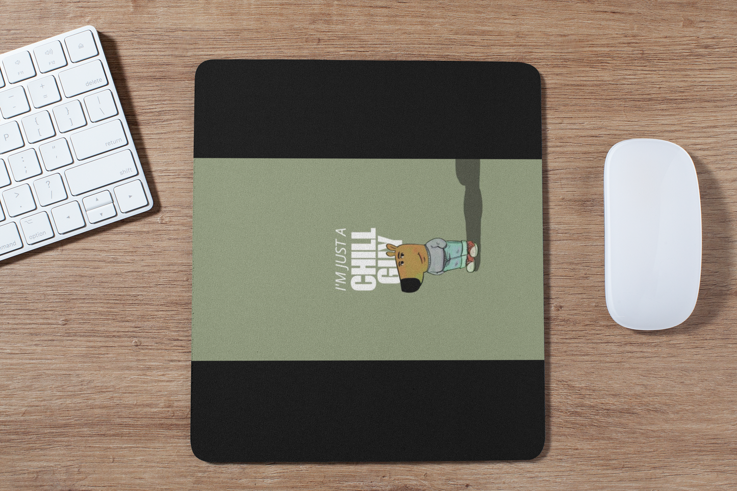 Chill guy mouse pad
