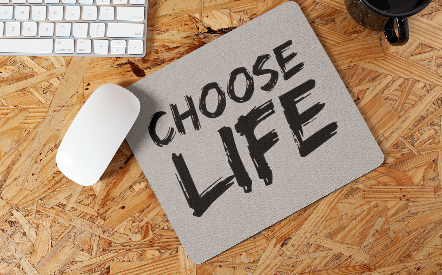 Choose life mouse pad