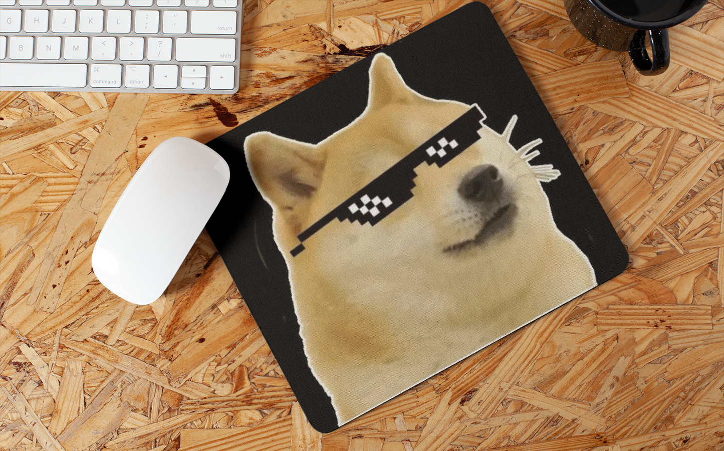 Cool cheems mouse pad
