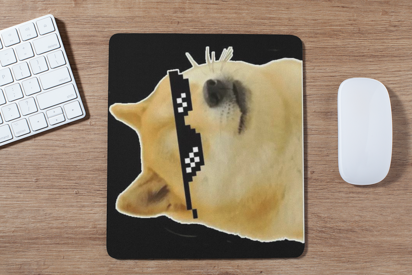 Cool cheems mouse pad