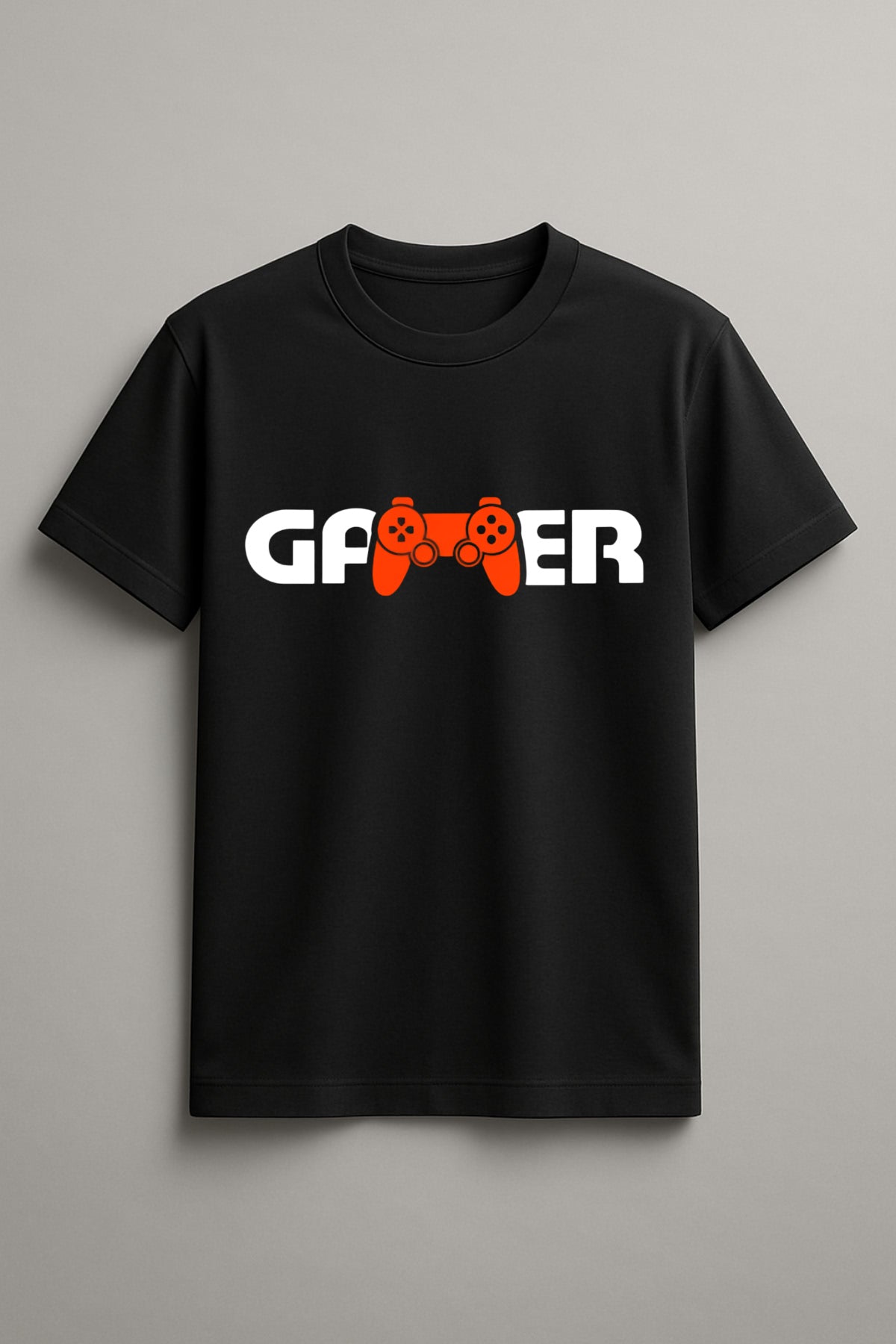 Unisex Joystick Gamer Graphic Printed Round Neck Cotton T Shirt