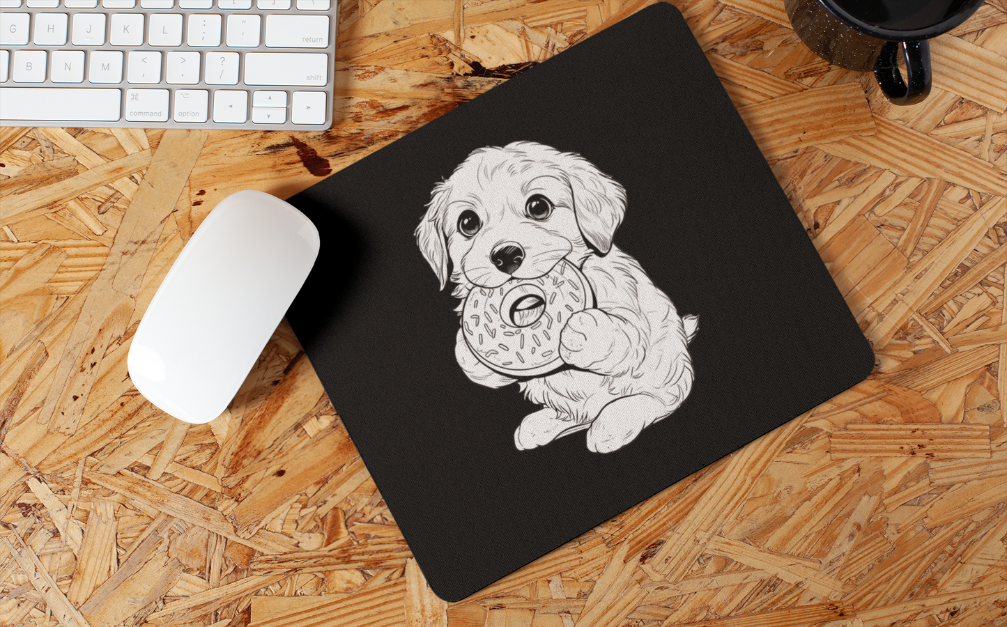 Donut Dog Mousepad