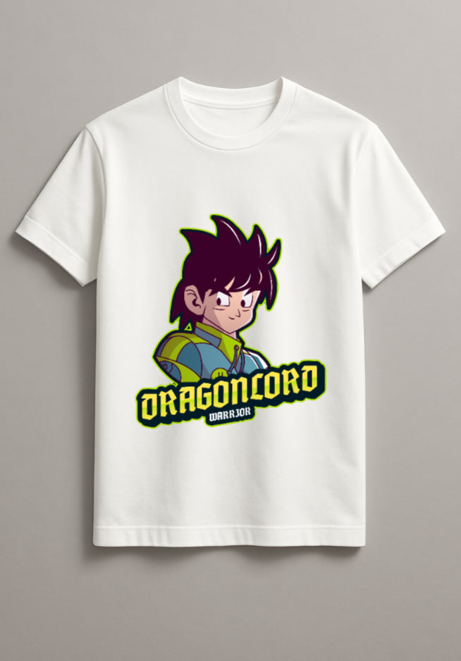 Unisex Lord Goku Graphic Printed Round Neck Cotton T Shirt