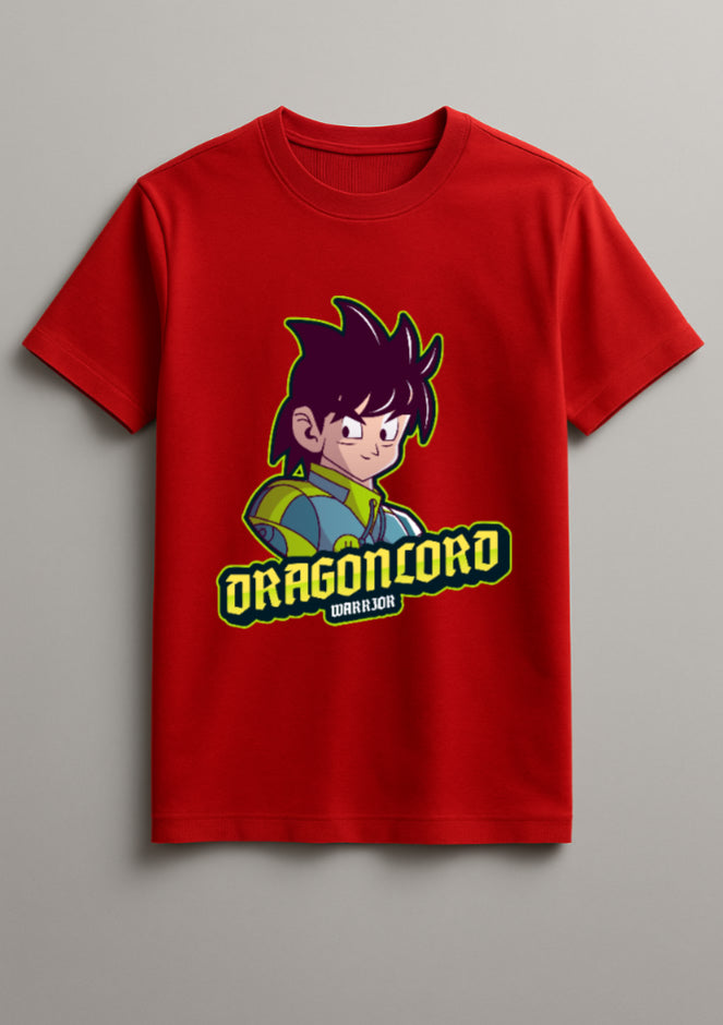Unisex Lord Goku Graphic Printed Round Neck Cotton T Shirt