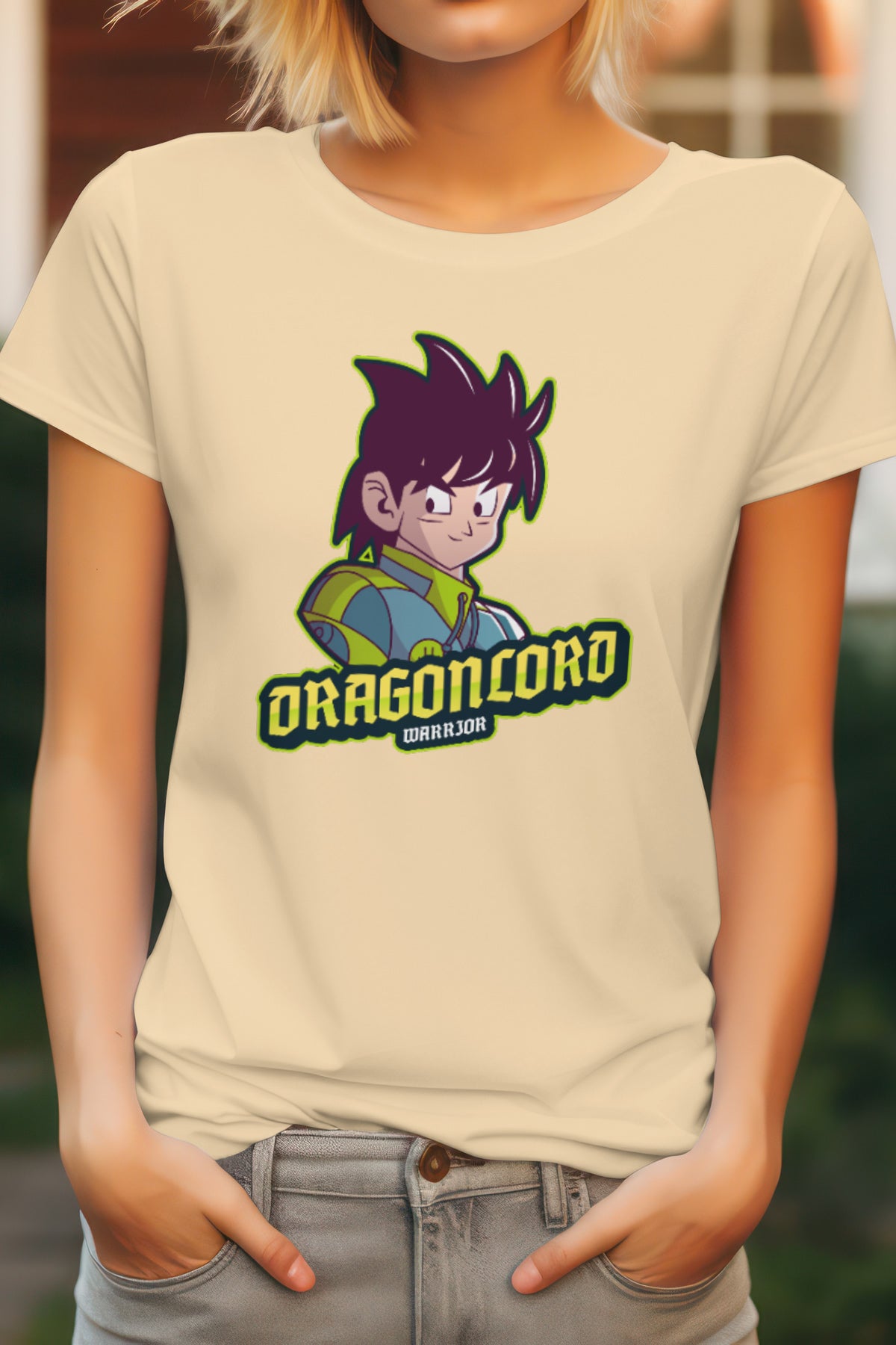 Unisex Lord Goku Graphic Printed Round Neck Cotton T Shirt