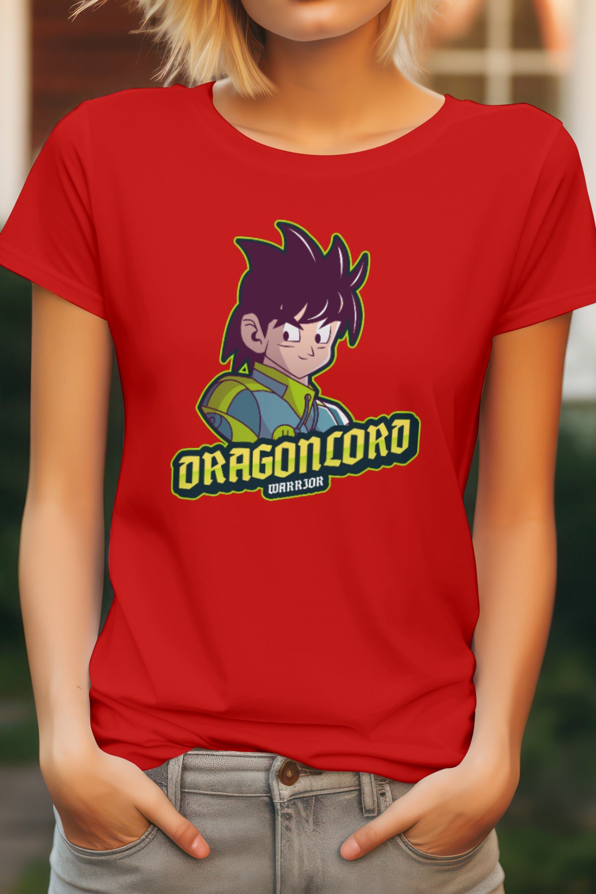 Unisex Lord Goku Graphic Printed Round Neck Cotton T Shirt