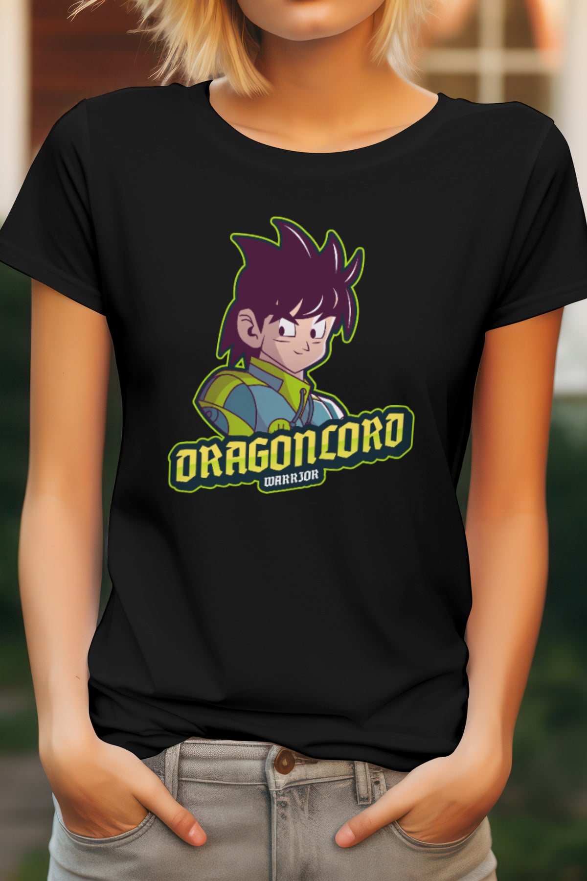 Unisex Lord Goku Graphic Printed Round Neck Cotton T Shirt
