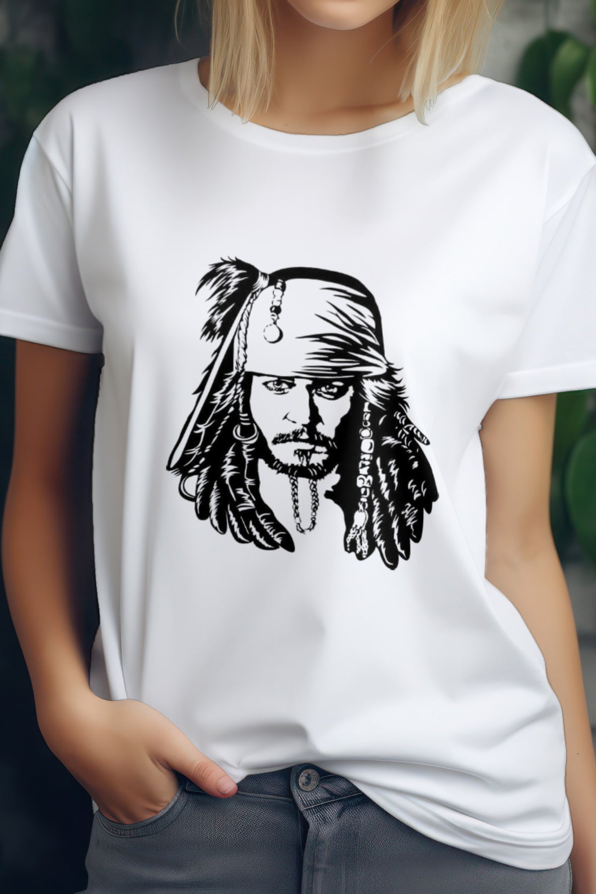 Unisex Jack The Detective Graphic Printed Round Neck Cotton T Shirt