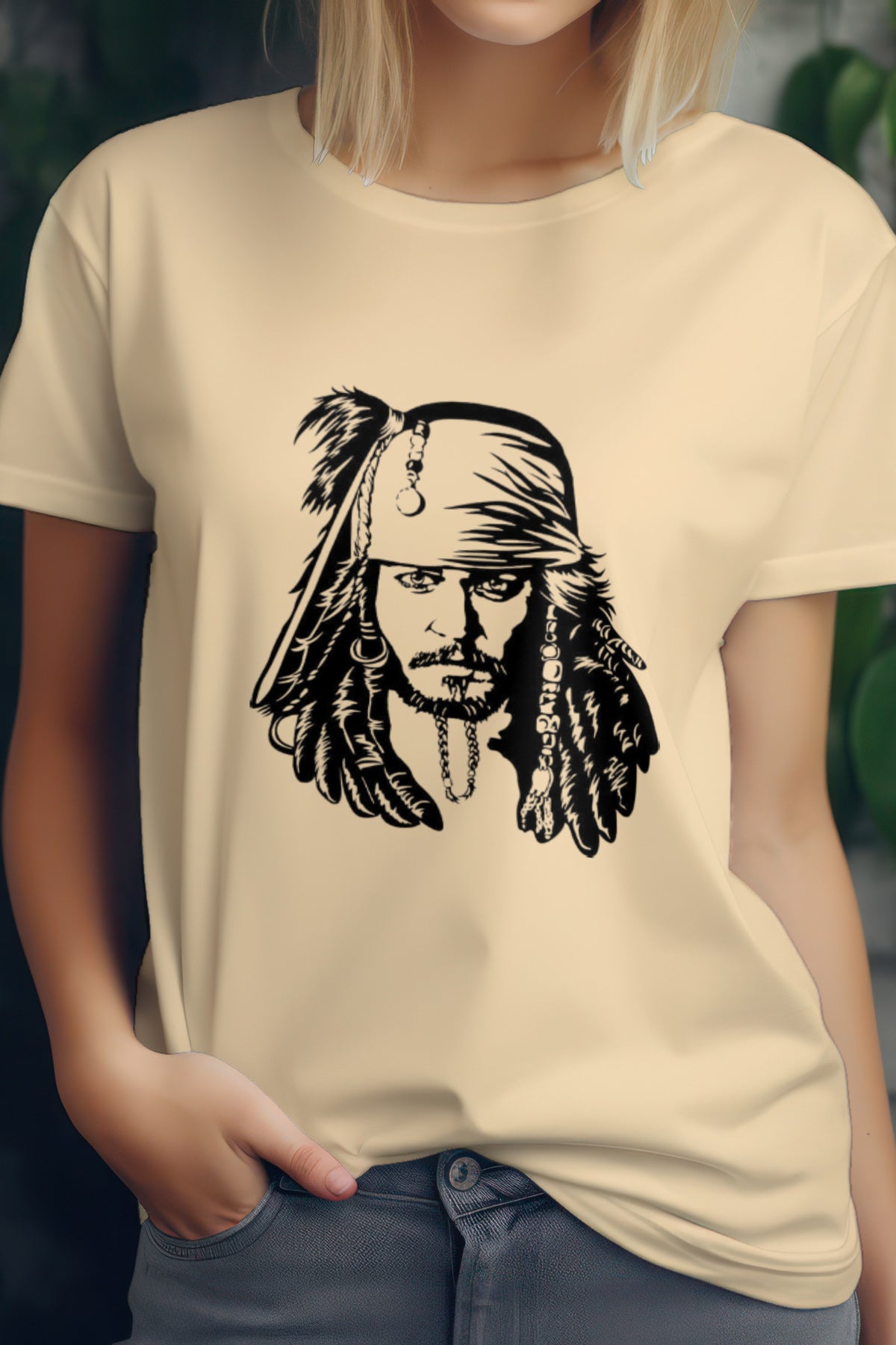 Unisex Jack The Detective Graphic Printed Round Neck Cotton T Shirt