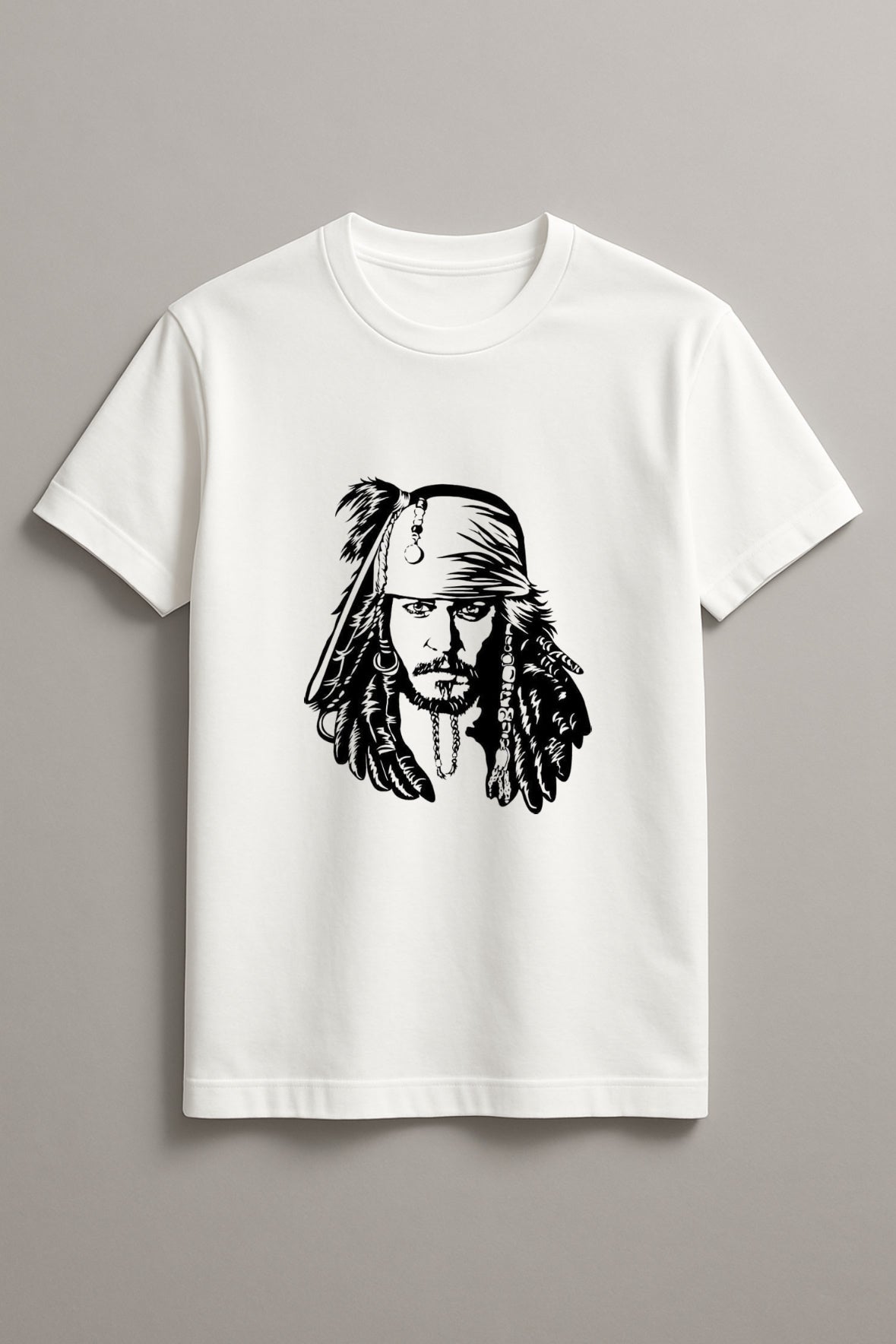Unisex Jack The Detective Graphic Printed Round Neck Cotton T Shirt