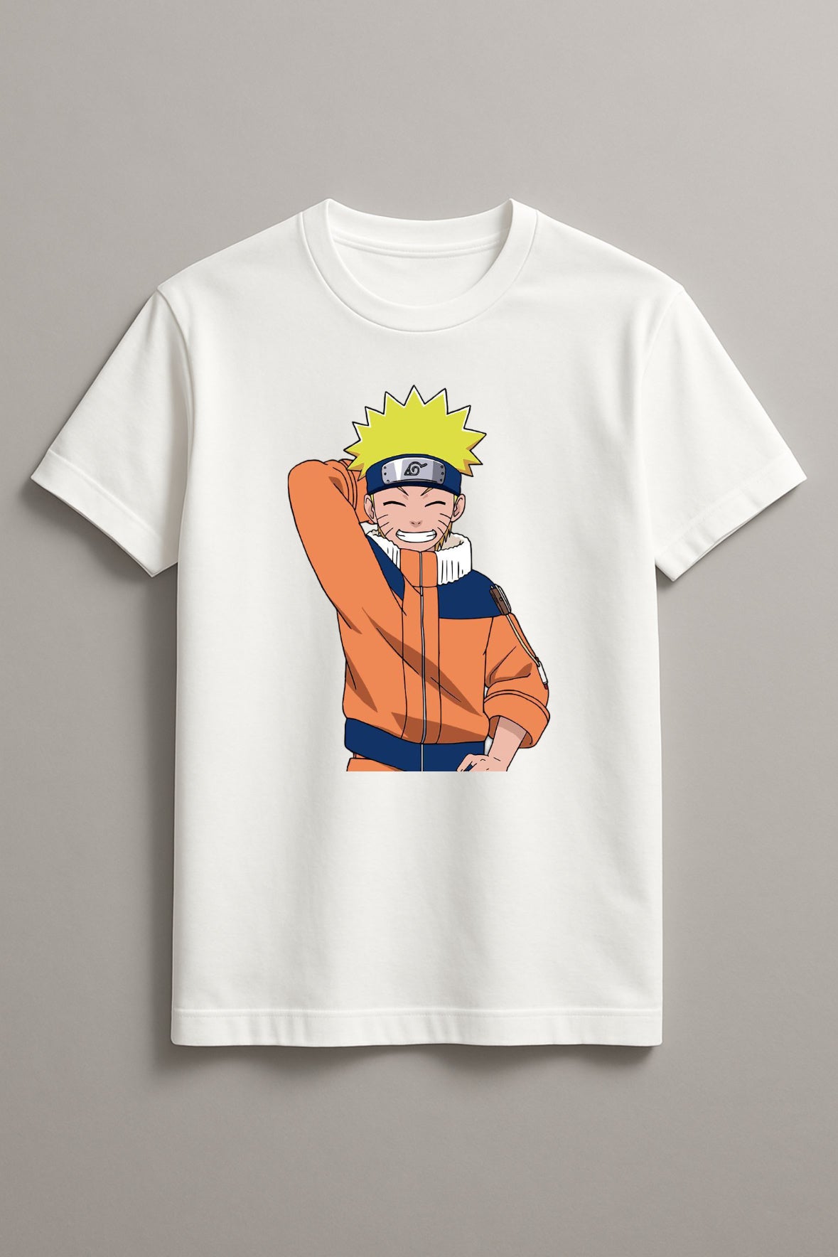Unisex Lively Naruto Graphic Printed Round Neck Cotton T Shirt