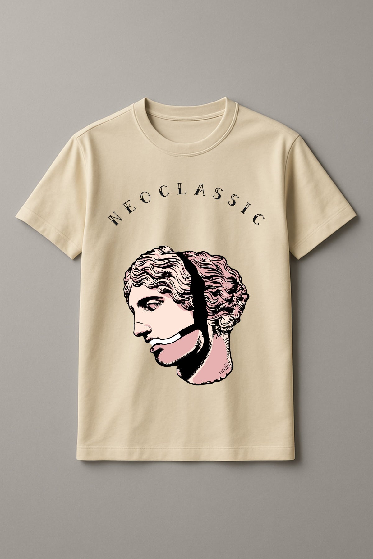 Unisex The Thinker Graphic Printed Round Neck Cotton T Shirt