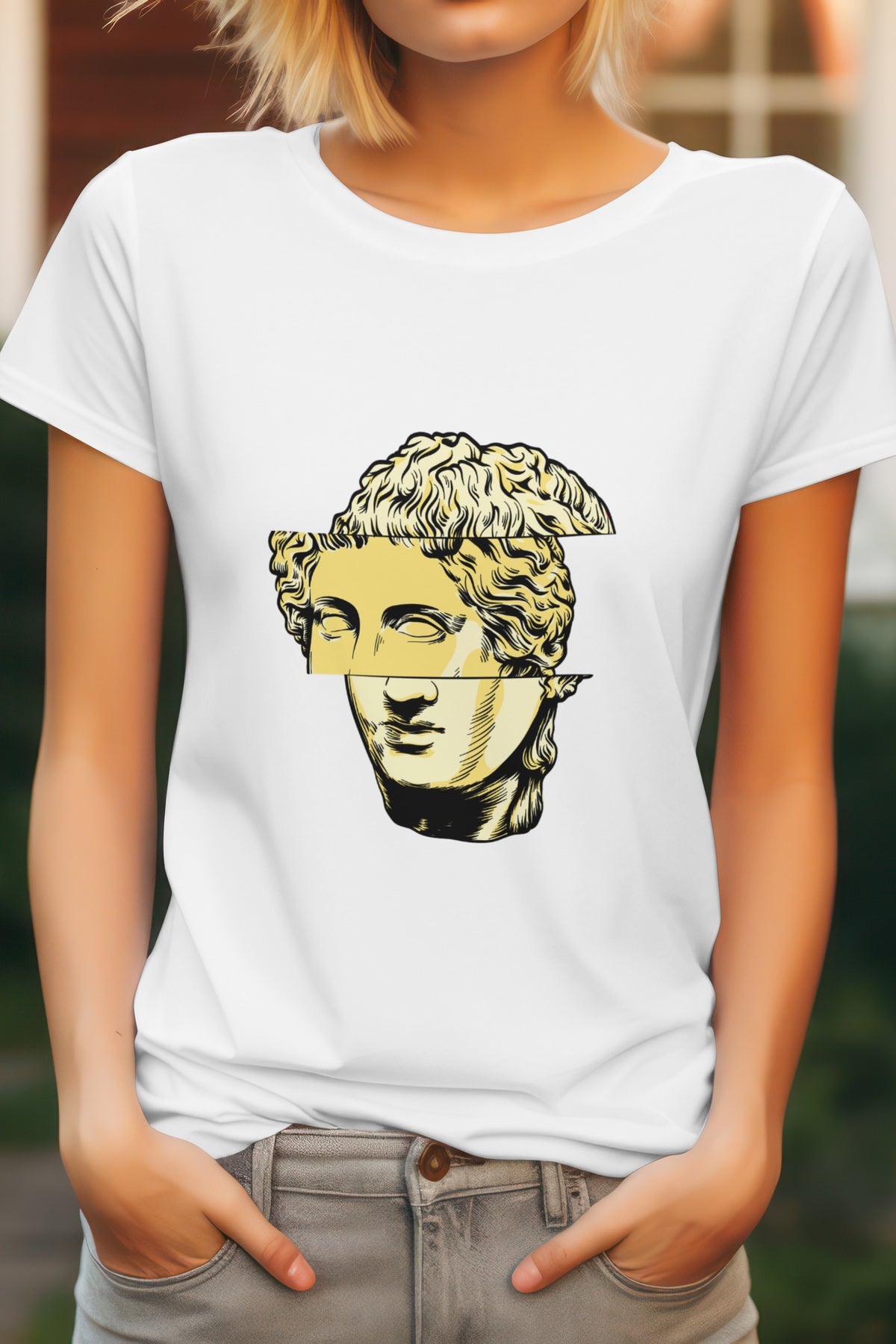 Unisex Renaissance Graphic Printed Round Neck Cotton T Shirt