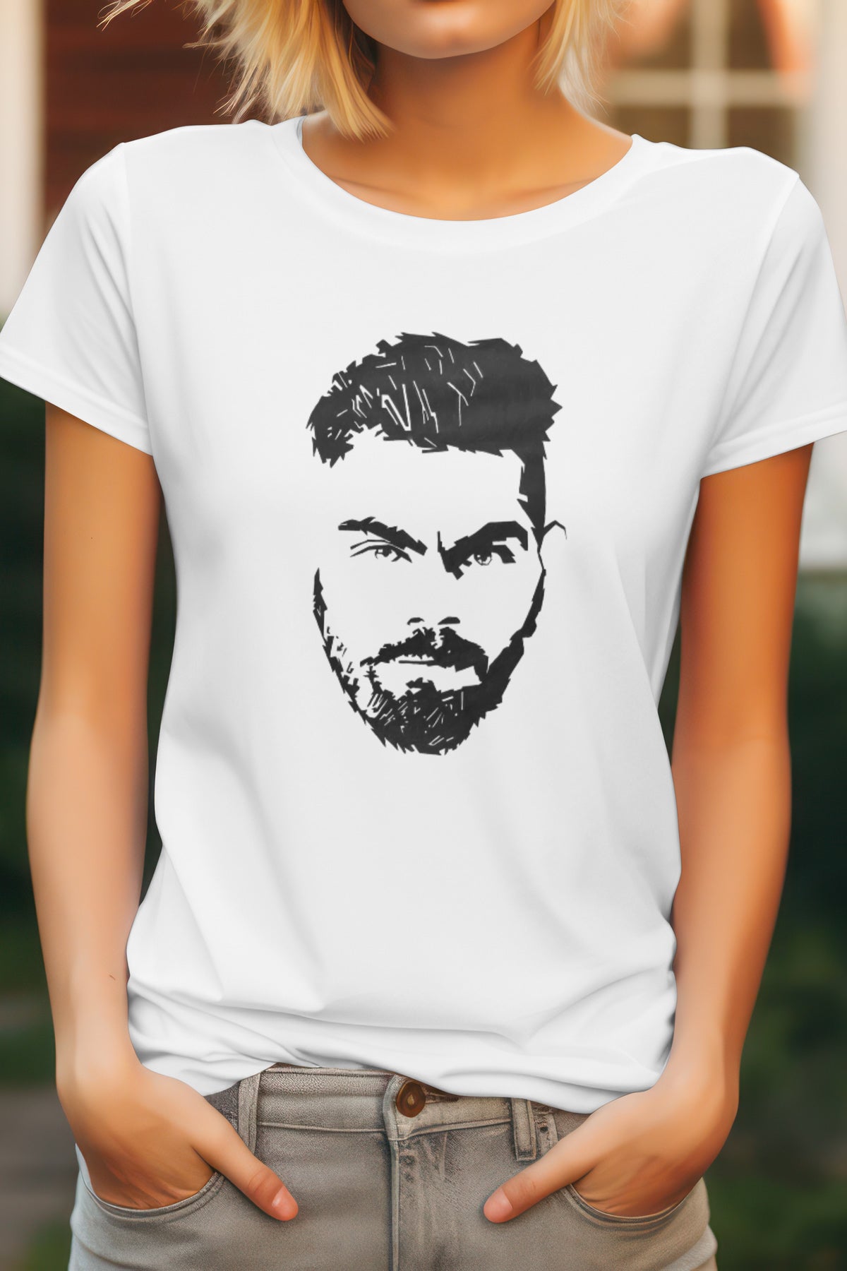 Unisex Retro Kohli Graphic Printed Round Neck Cotton T Shirt