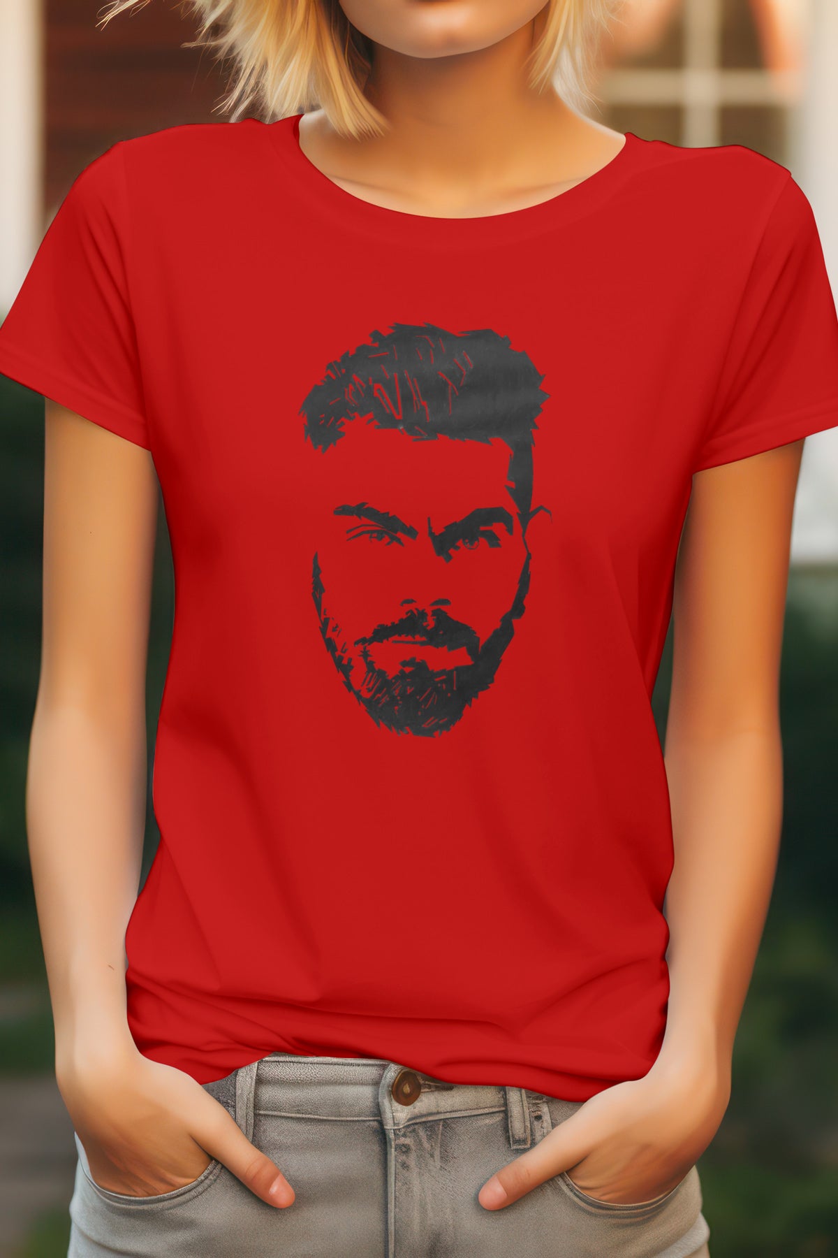 Unisex Retro Kohli Graphic Printed Round Neck Cotton T Shirt