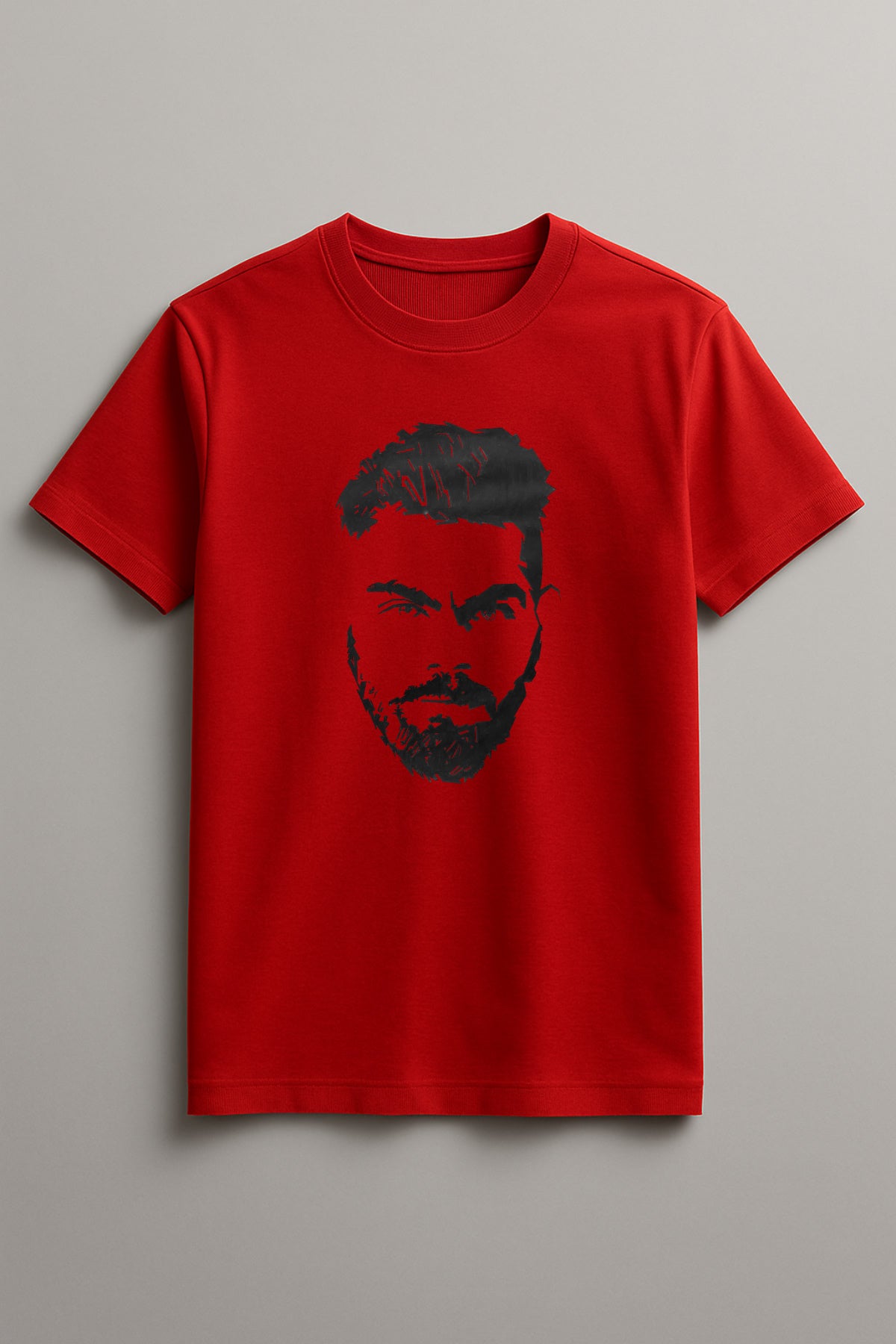 Unisex Retro Kohli Graphic Printed Round Neck Cotton T Shirt