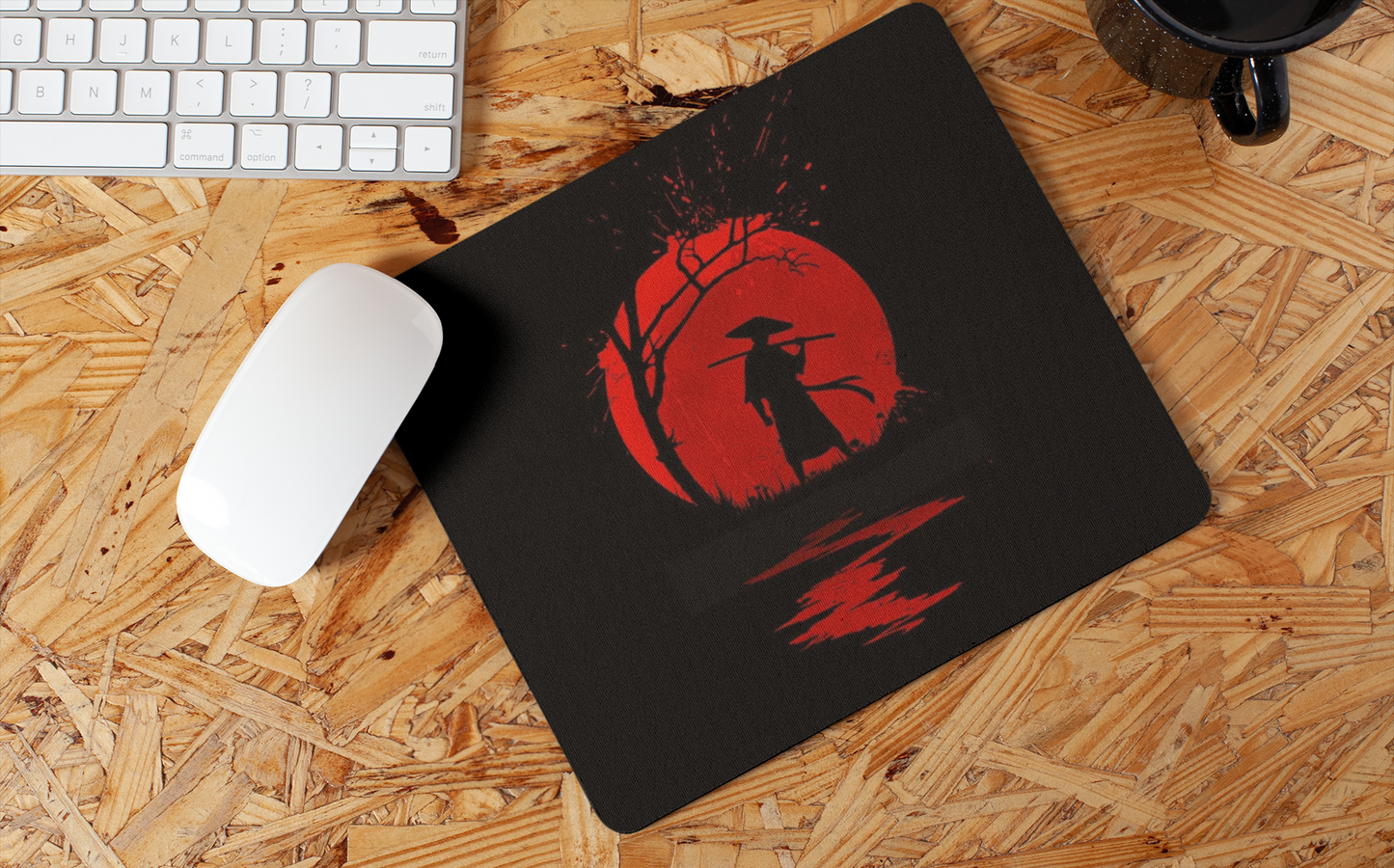 Evening samurai mouse pad