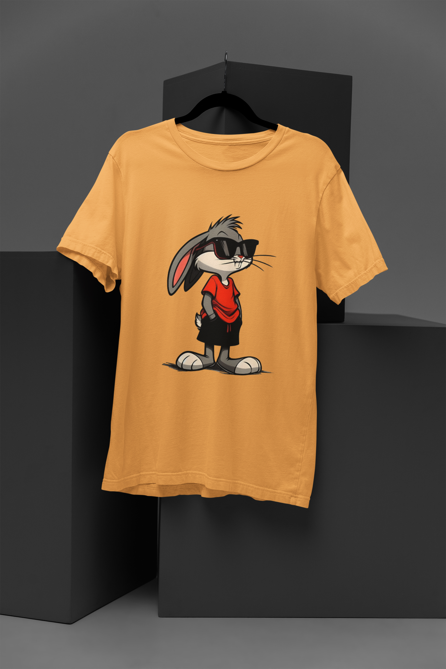 Unisex Bugs Bunny Graphic Printed Round Neck Cotton T Shirt