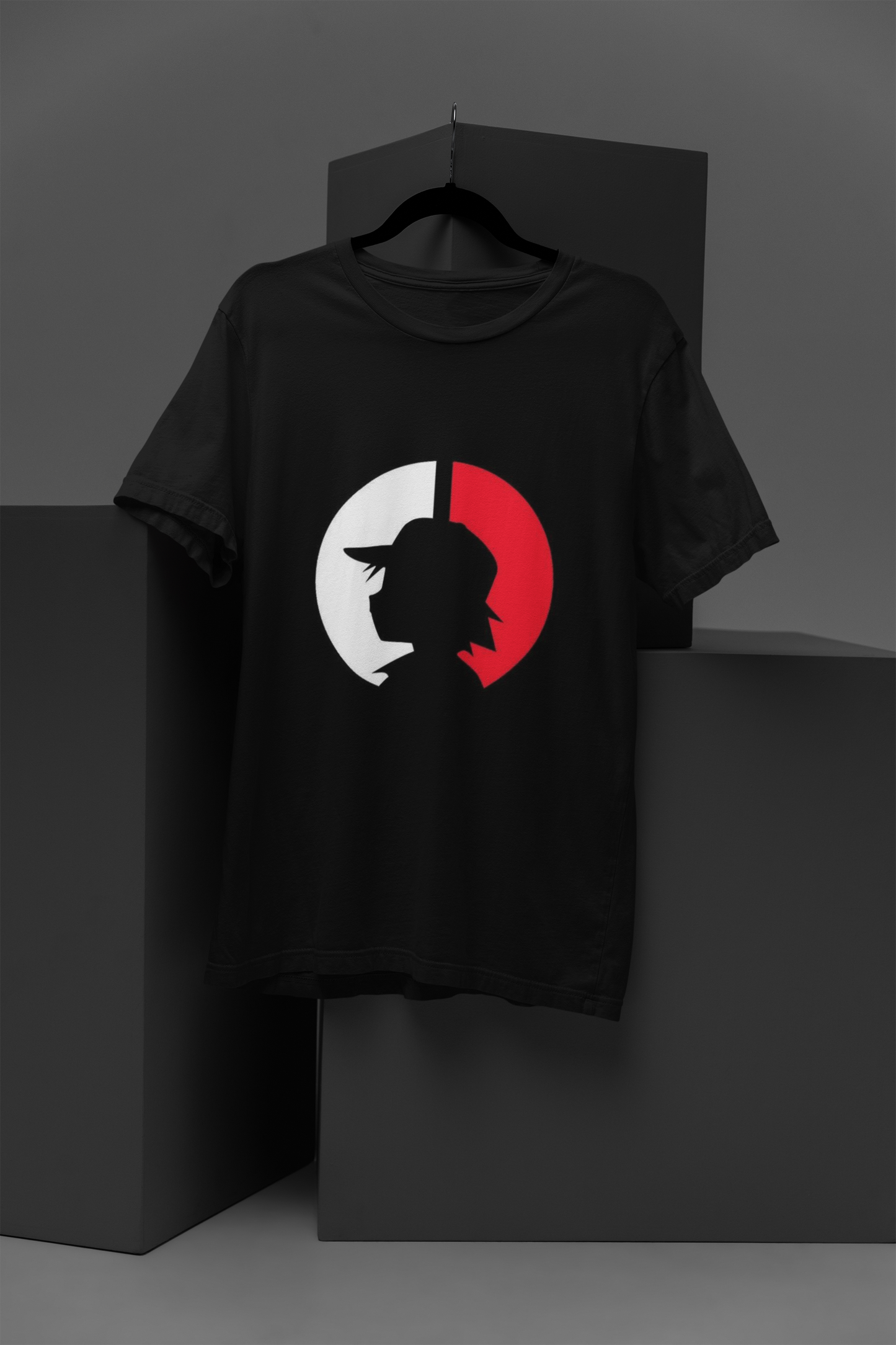 FOMO Fashions Artistic Wolf T Shirt striking hand‑drawn wolf design on black cotton tee