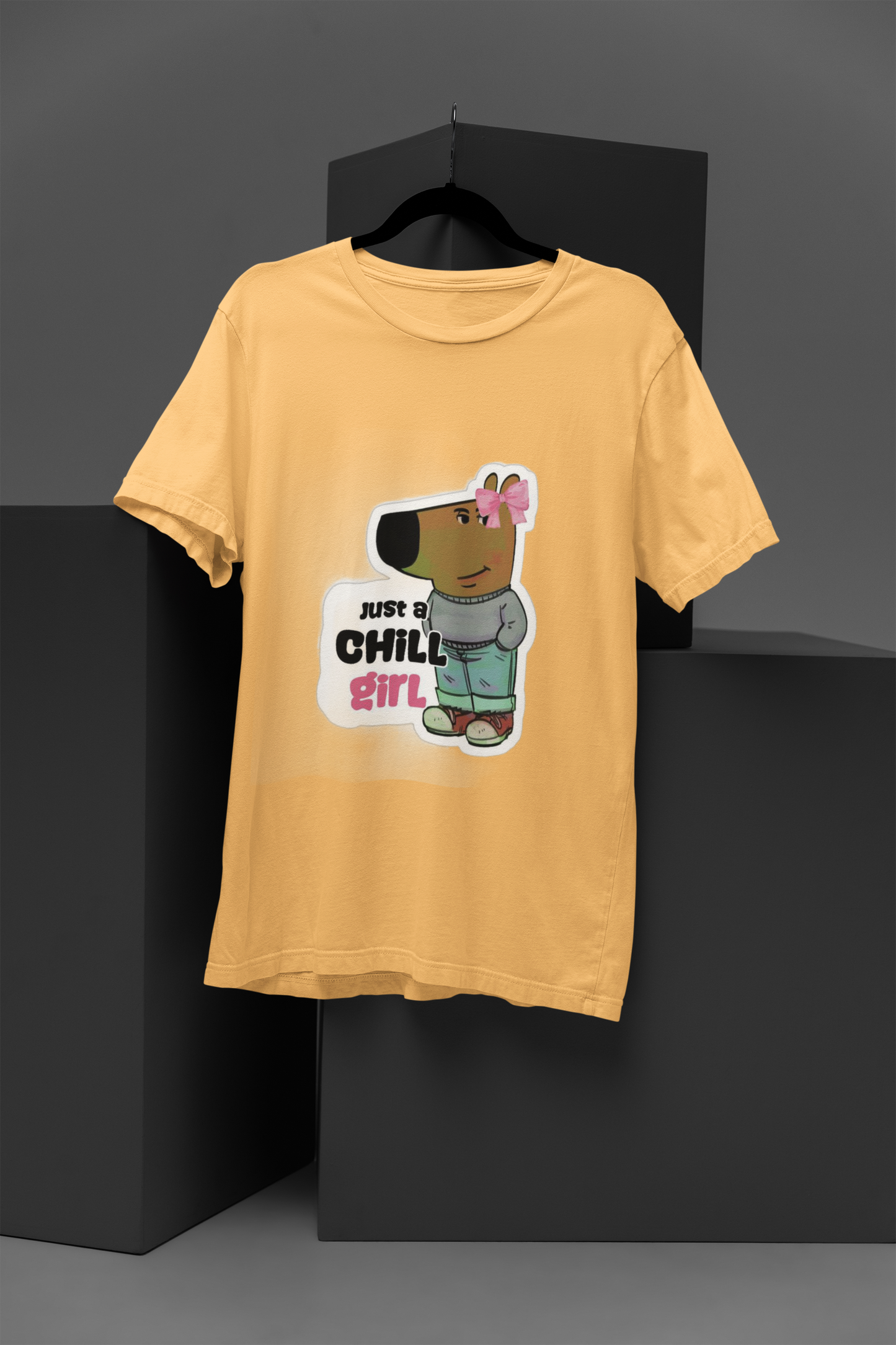 Chill Girl Women's Graphic T-Shirt Cotton Round Neck