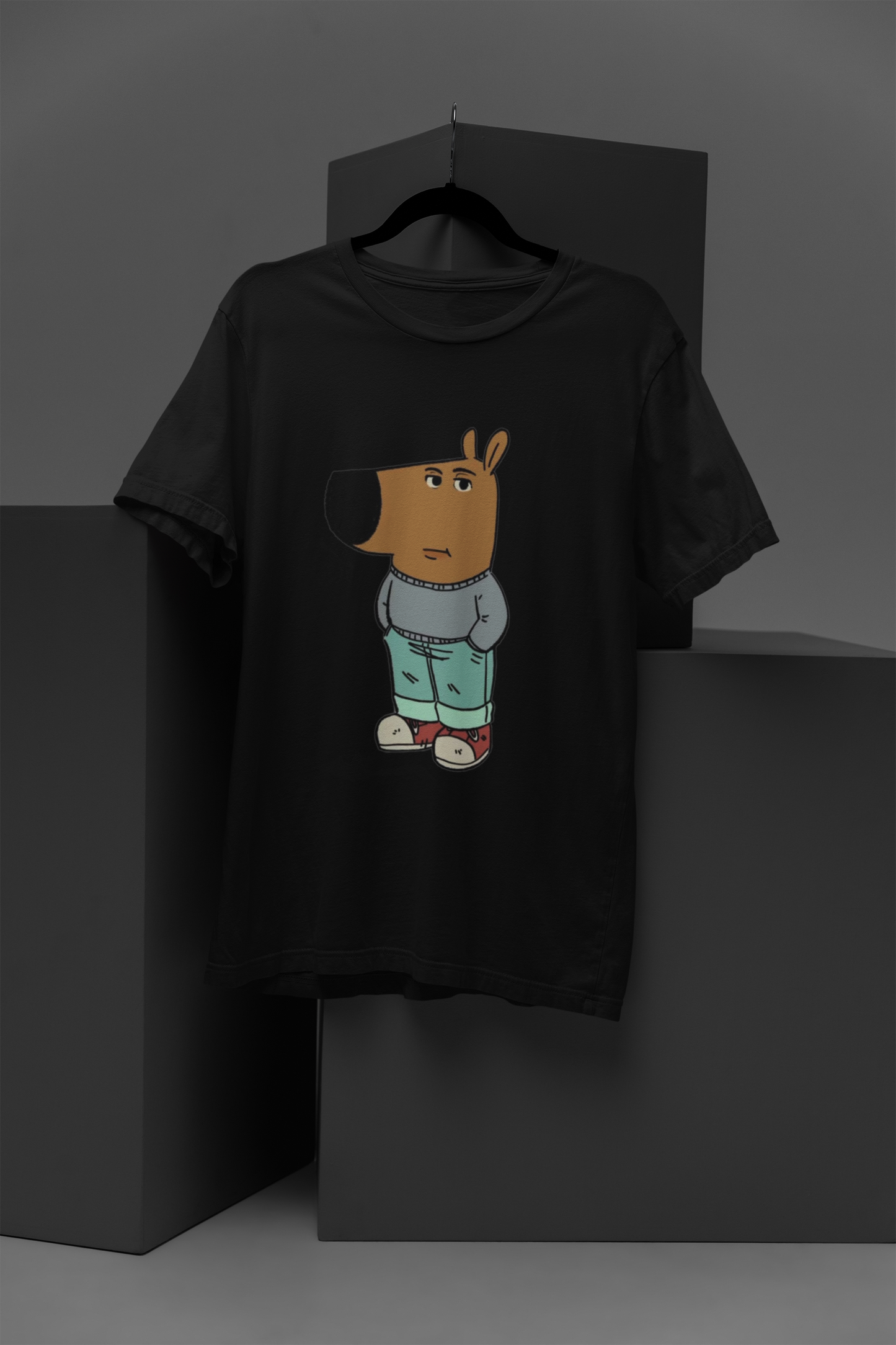 Unisex Chill Guy Graphic Printed Round Neck Cotton T Shirt