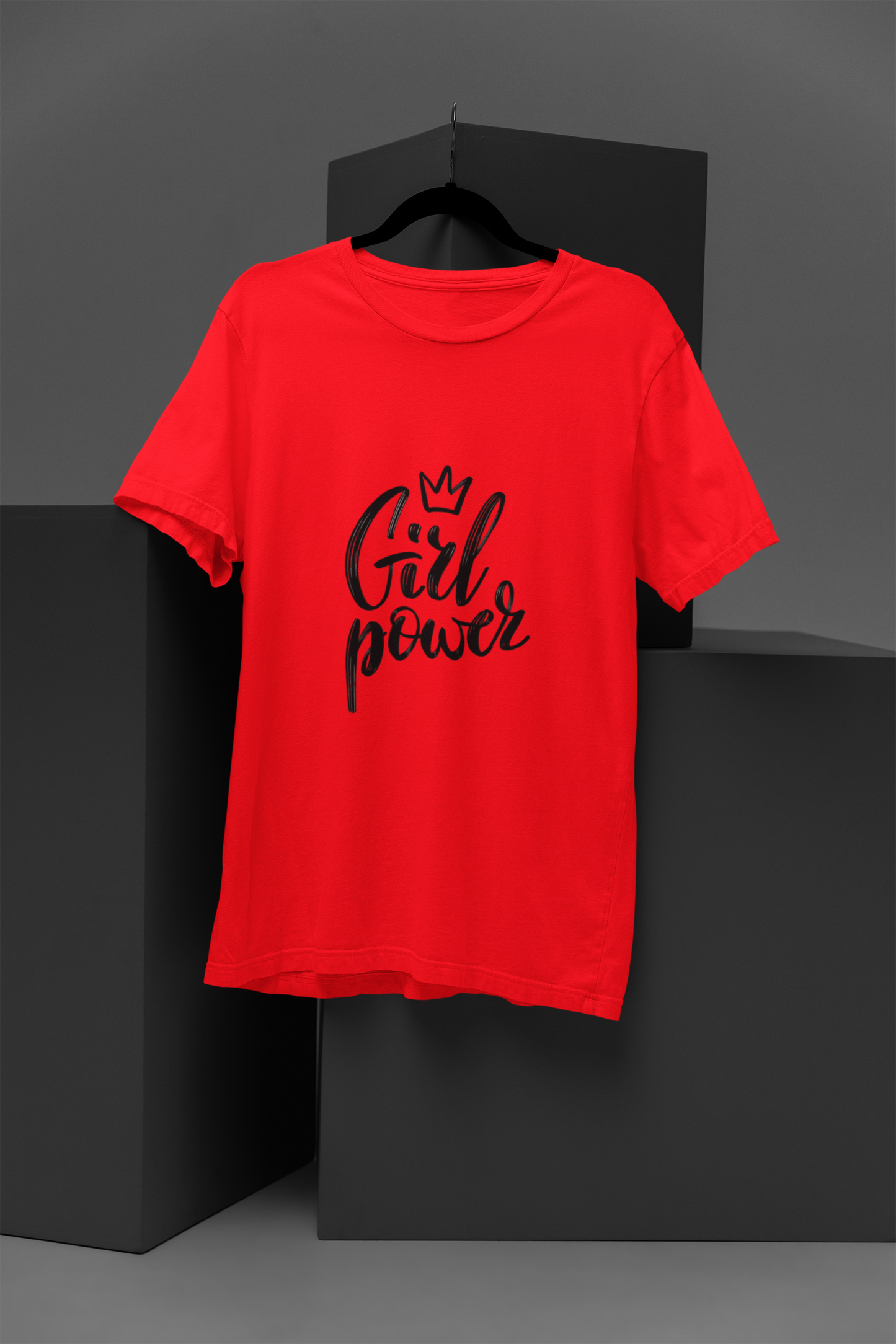 Girl Power Women's Graphic Tee Cotton Round Neck