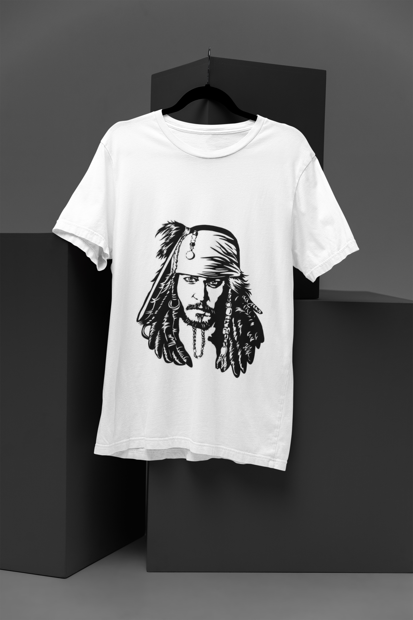 Unisex Jack The Detective Graphic Printed Round Neck Cotton T Shirt