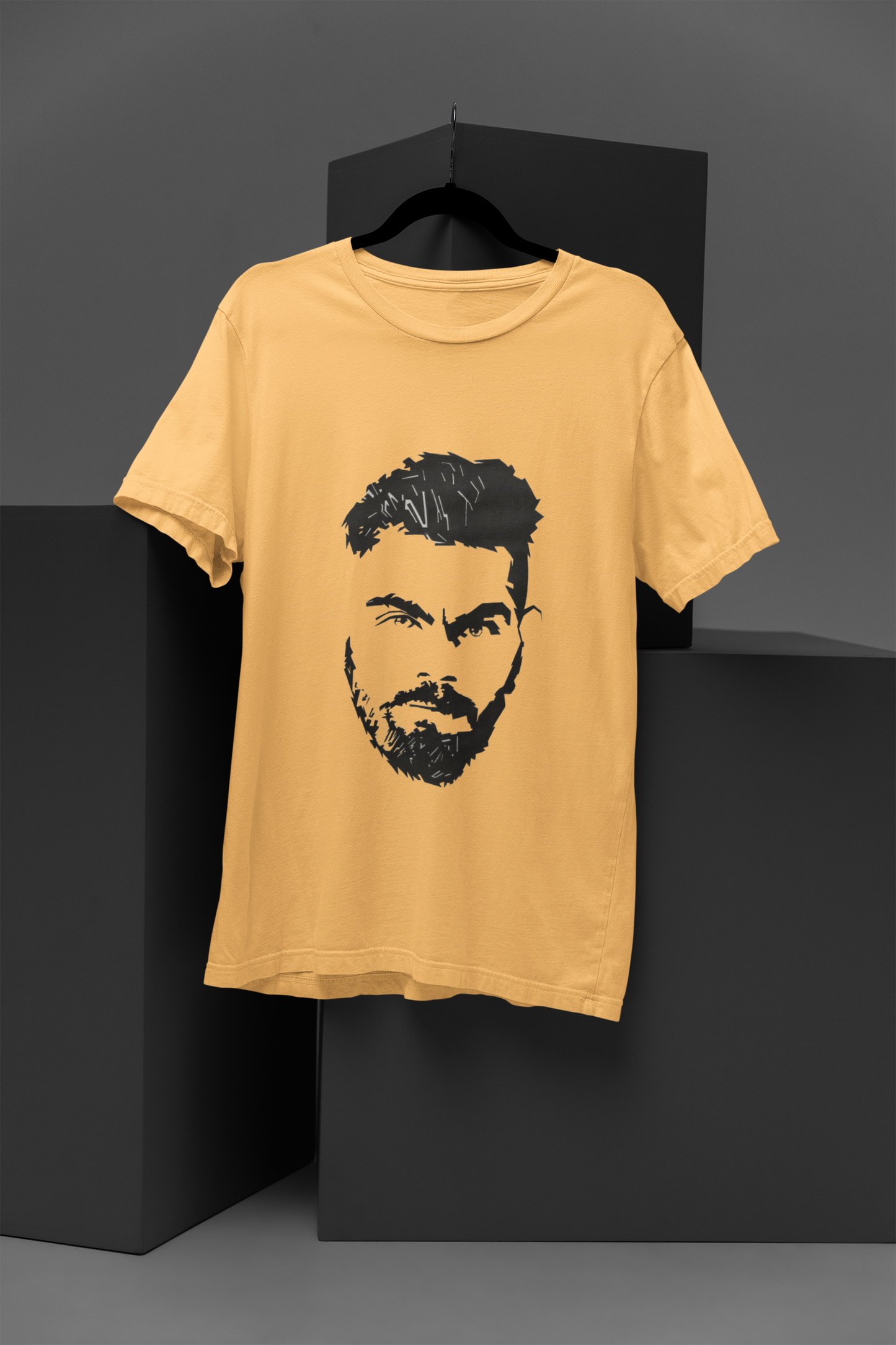 Unisex Retro Kohli Graphic Printed Round Neck Cotton T Shirt