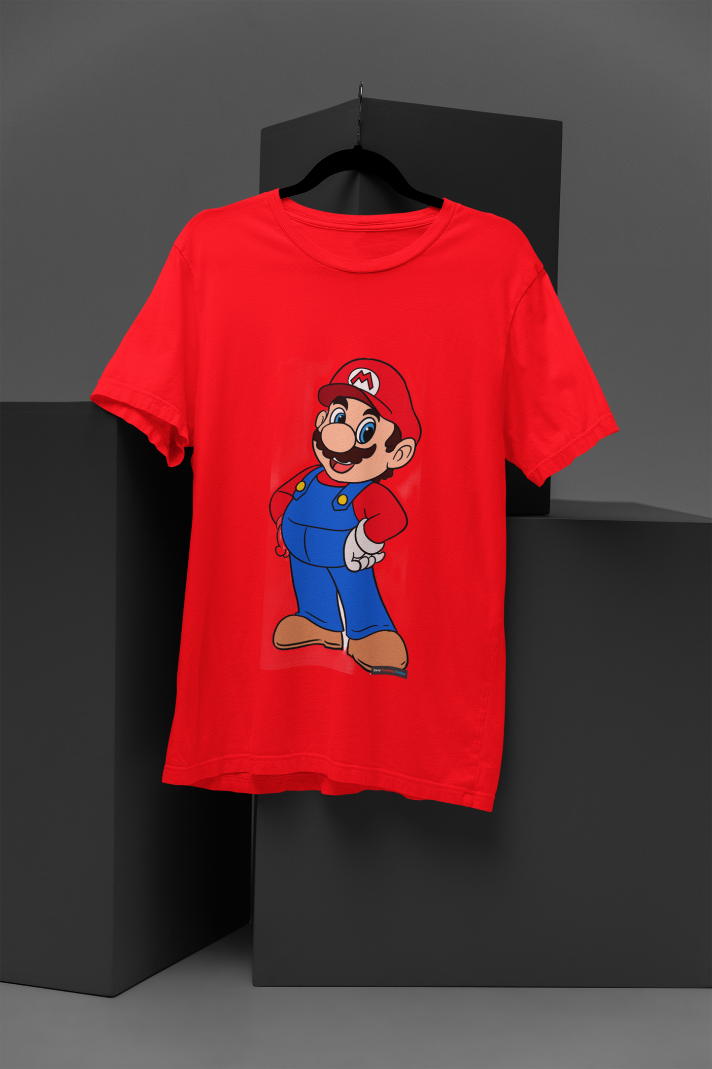 Unisex Classic Mario Graphic Printed Round Neck Cotton T Shirt